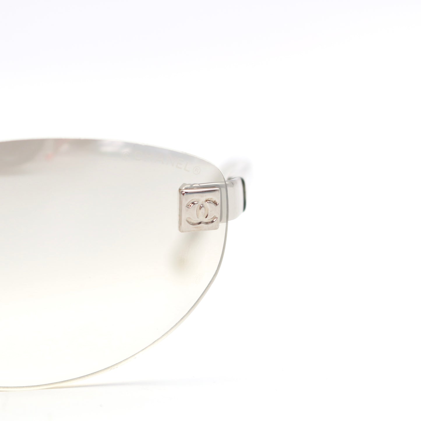 CHANEL Sports Line Smoke Grey Rimless Cat-Eye Sunglasses [Used]
