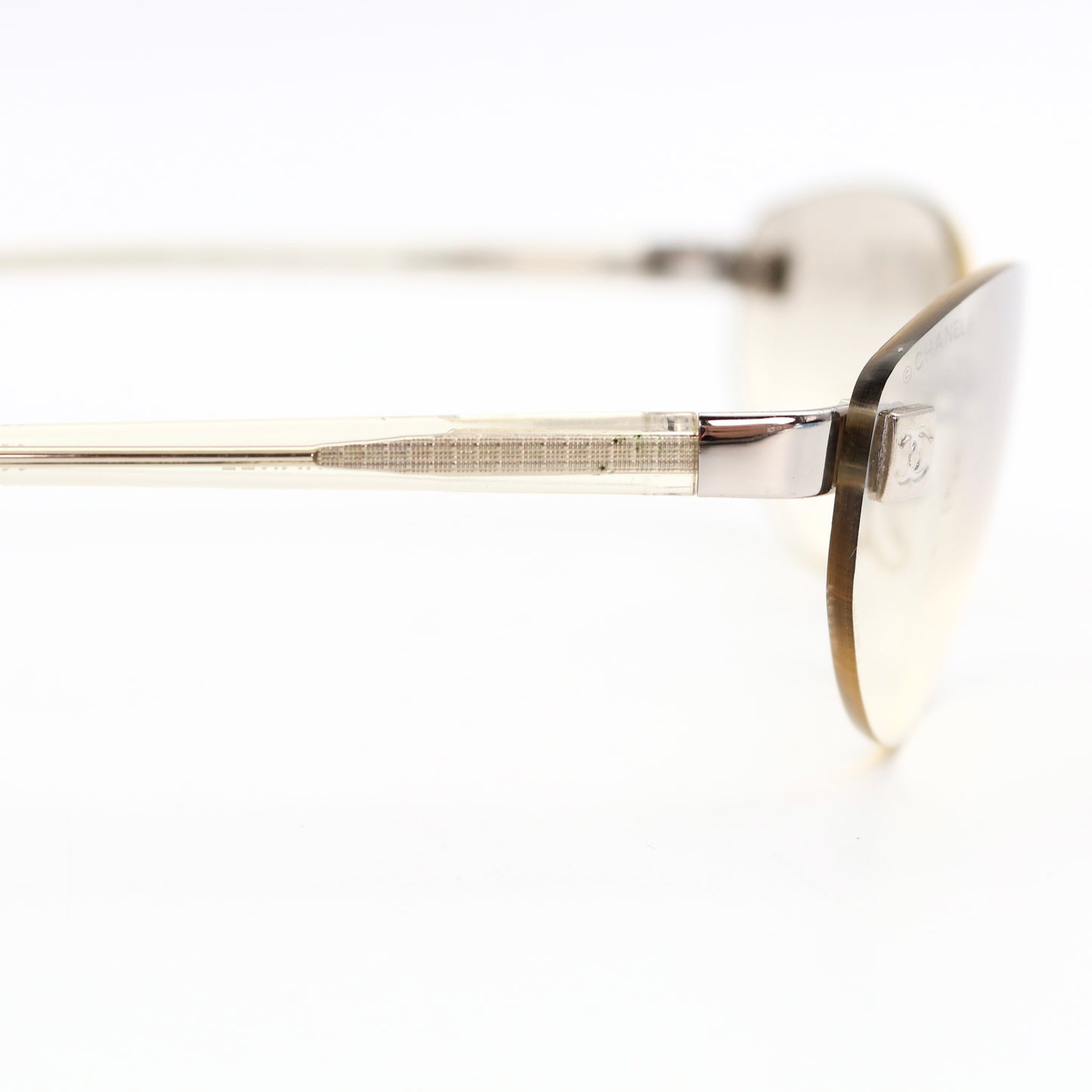 CHANEL Sports Line Smoke Grey Rimless Cat-Eye Sunglasses [Used]