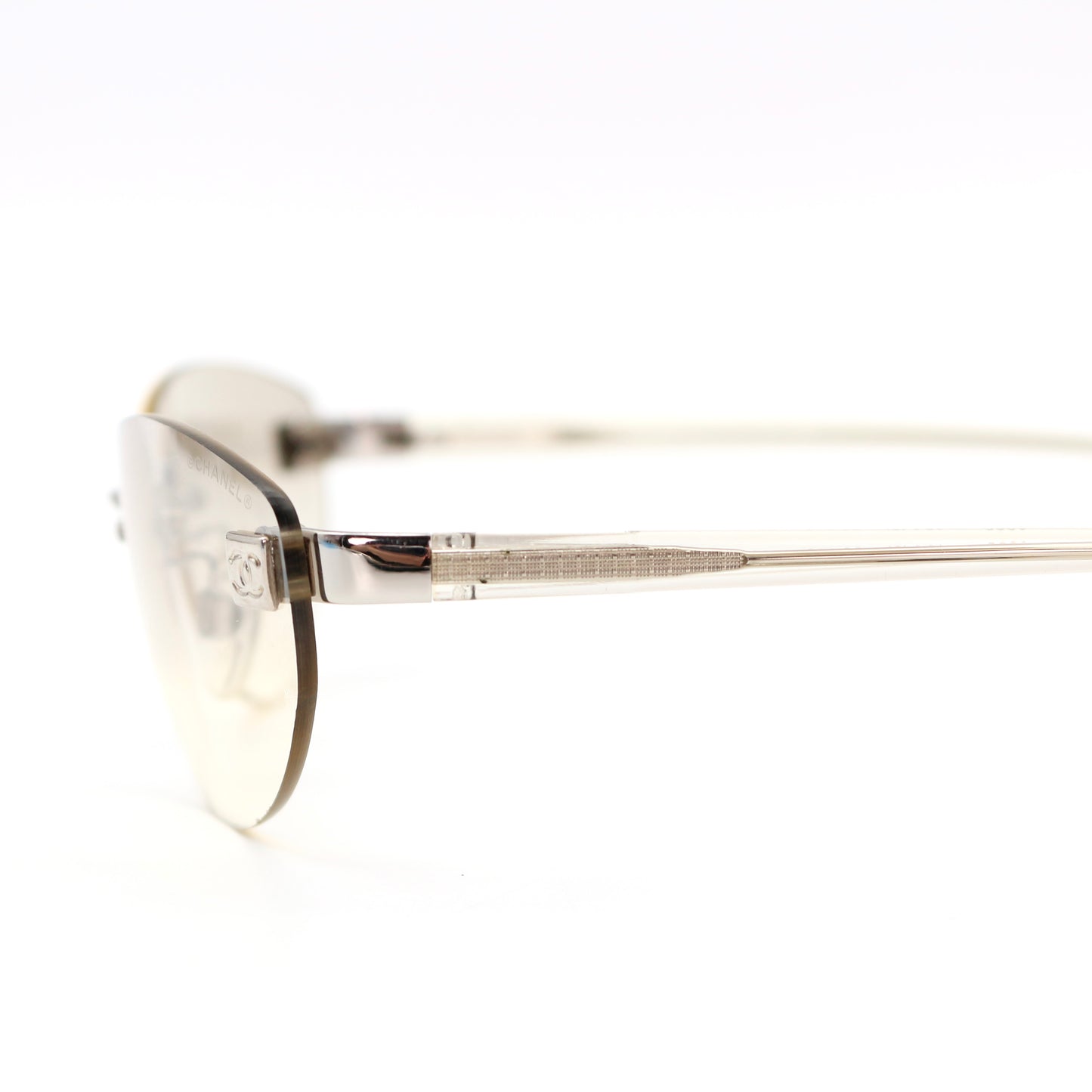CHANEL Sports Line Smoke Grey Rimless Cat-Eye Sunglasses [Used]