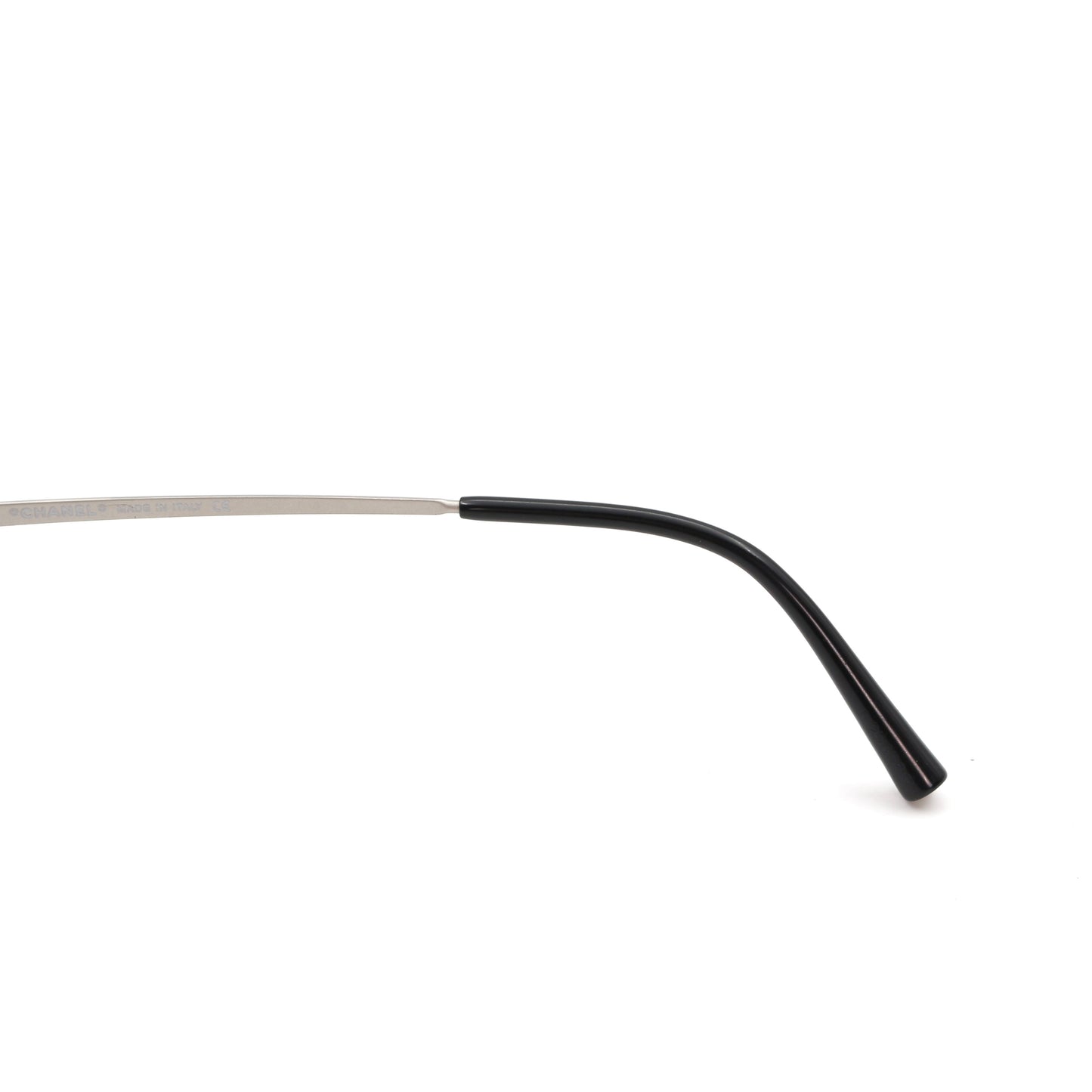 CHANEL Ice Blue CC Logo Rimless Cat-Eye Sunglasses [Used]