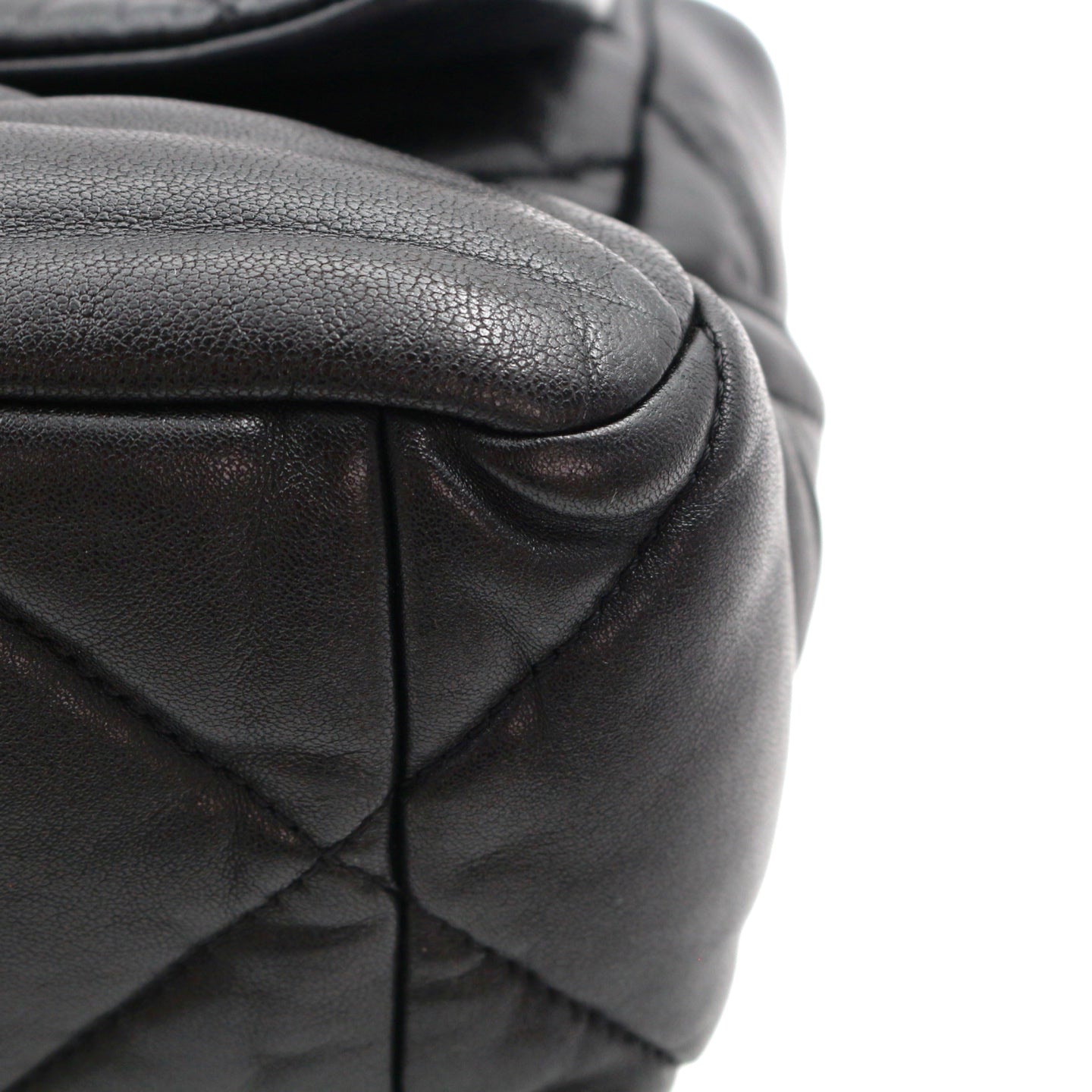 CHANEL Black Lambskin Large Chanel 19 Flap Bag [Used]