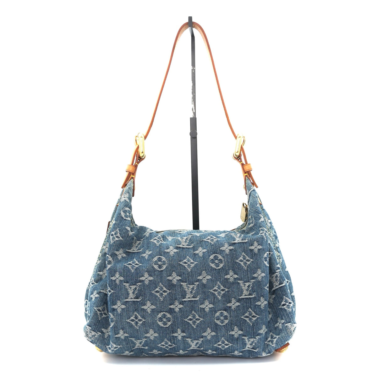 Louis Vuitton Blue Denim Manhattan Shoulder Bag [Used]