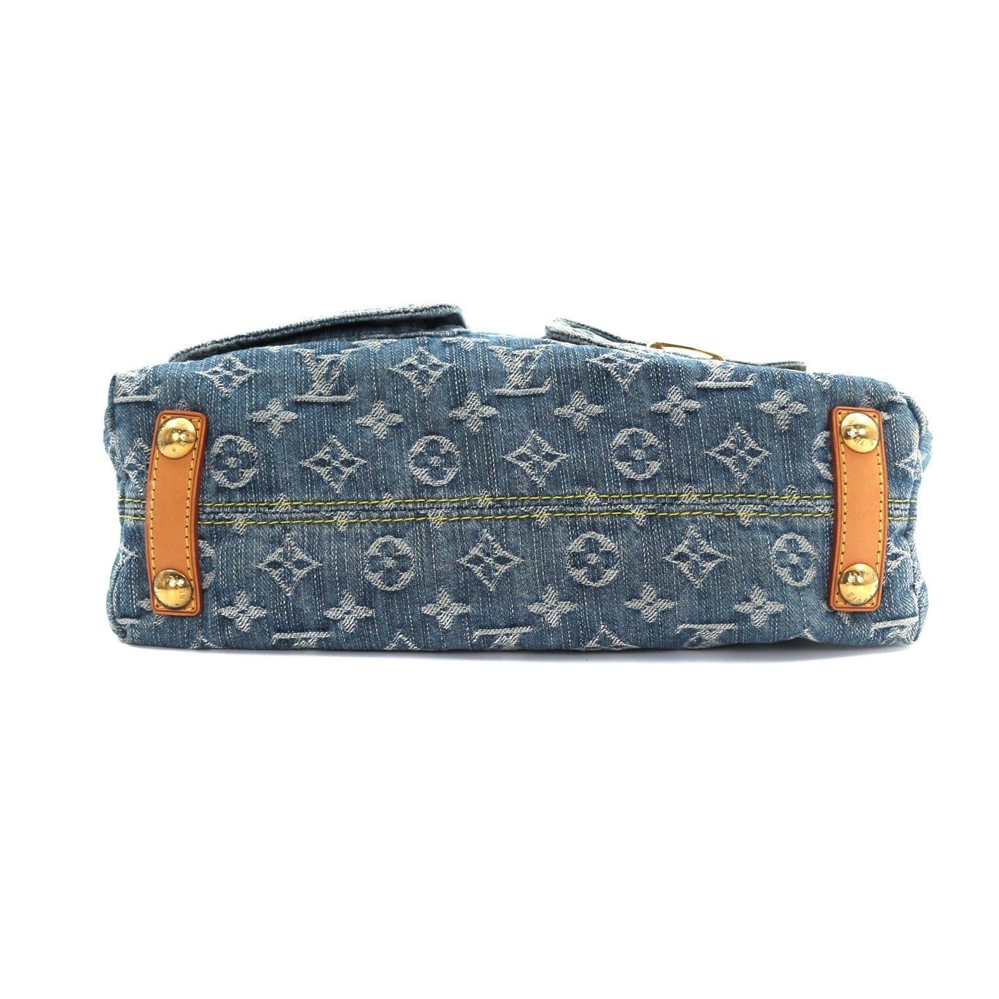 Louis Vuitton Blue Denim Manhattan Shoulder Bag [Used]