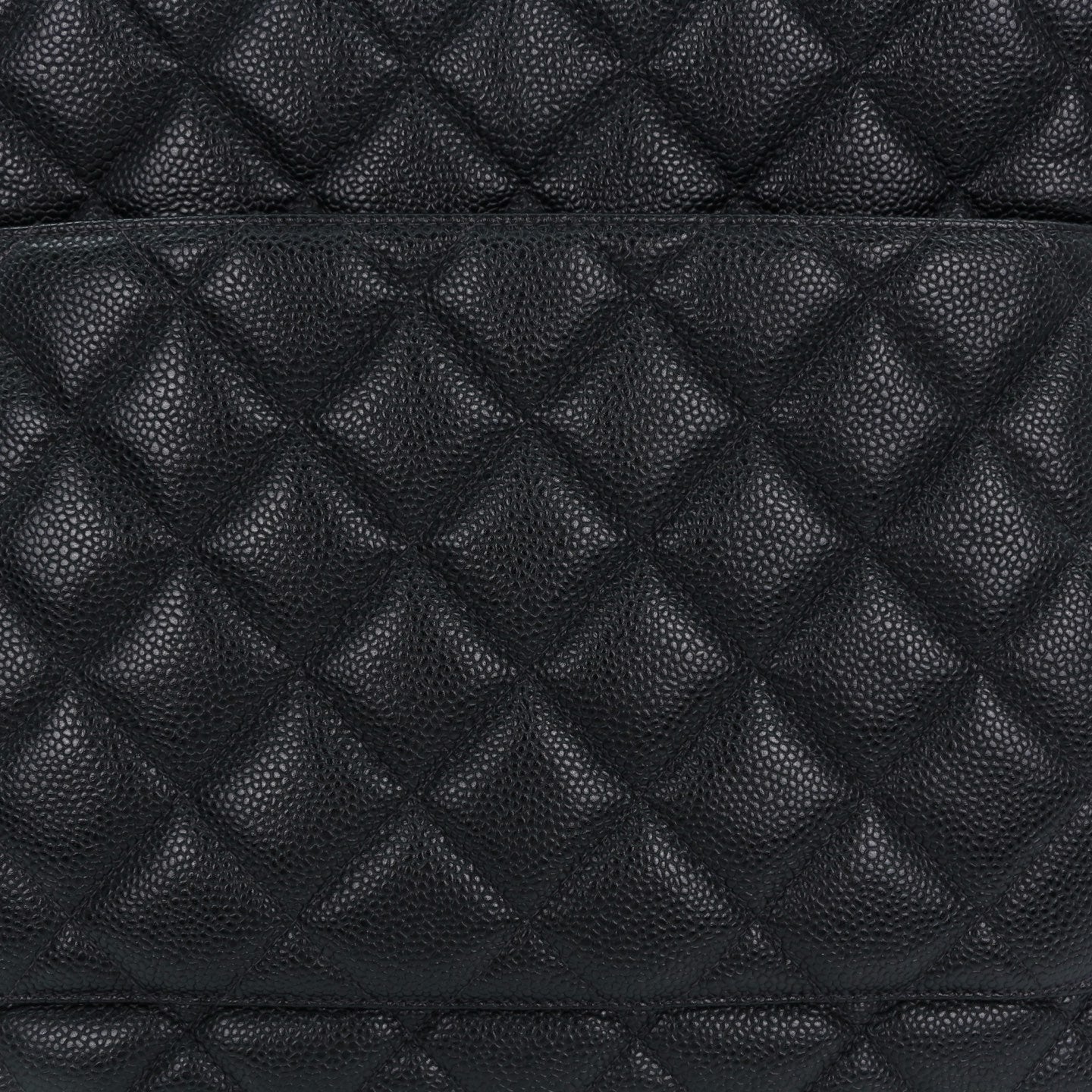 Chanel CC Black Caviar Leather “Hilton” Tote Bag Gold-Tone  [Used]