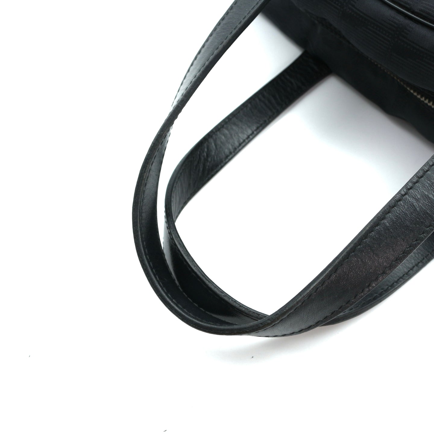 CHANEL Black Canvas Chocolate Bar Baguette Bag [Used]