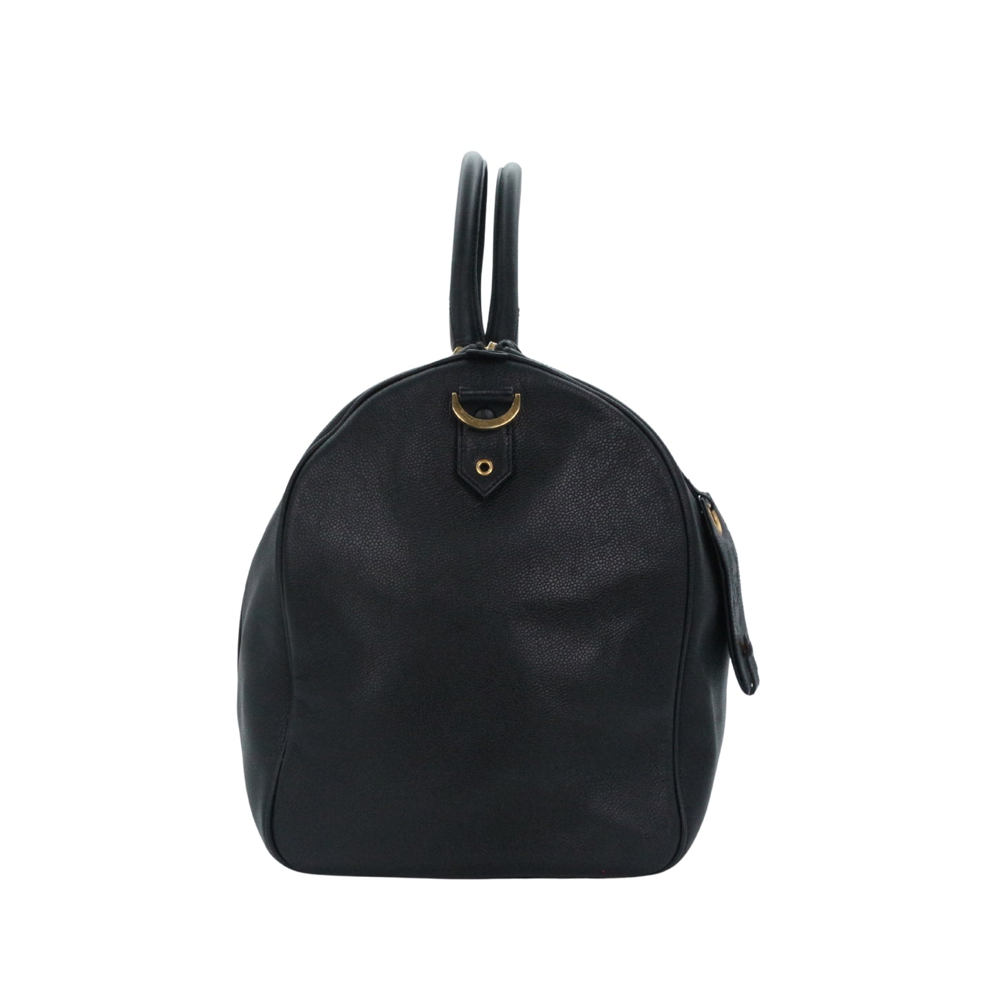CHANEL Black Caviar Leather Boston Bag [Used]