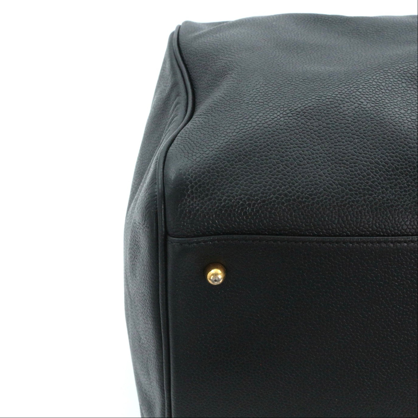 CHANEL Black Caviar Leather Boston Bag [Used]