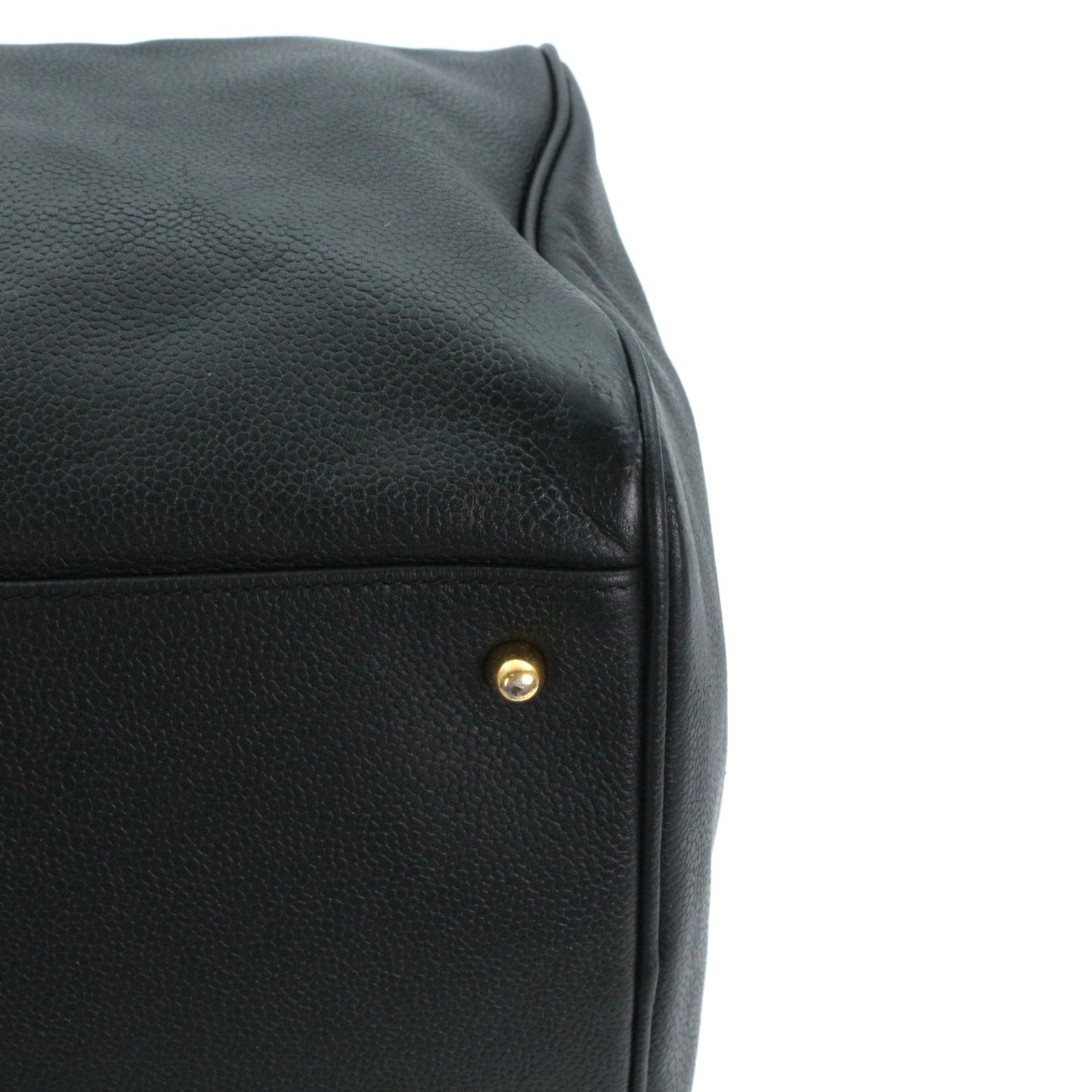 CHANEL Black Caviar Leather Boston Bag [Used]