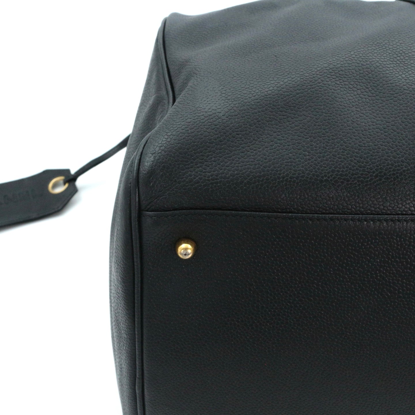 CHANEL Black Caviar Leather Boston Bag [Used]