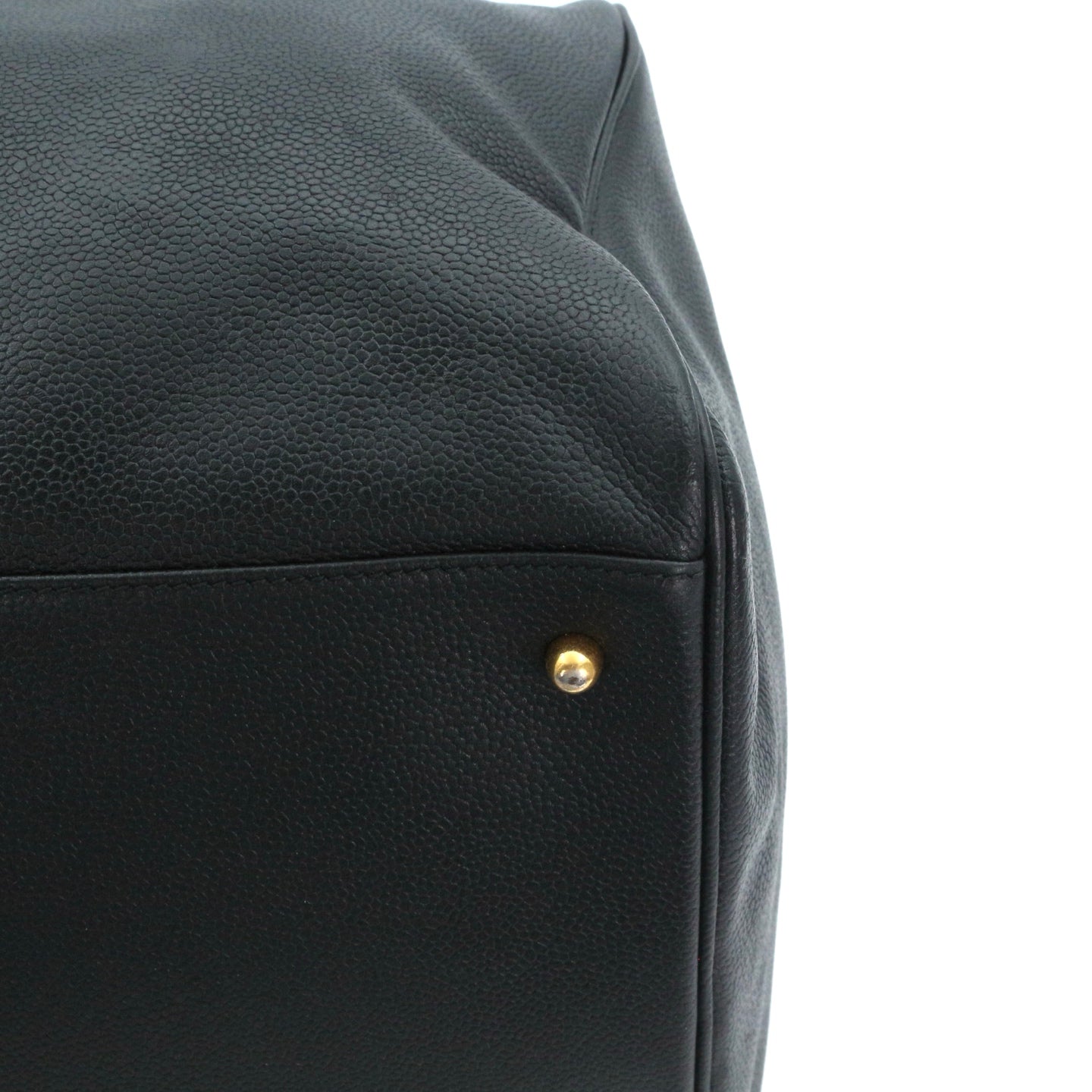 CHANEL Black Caviar Leather Boston Bag [Used]