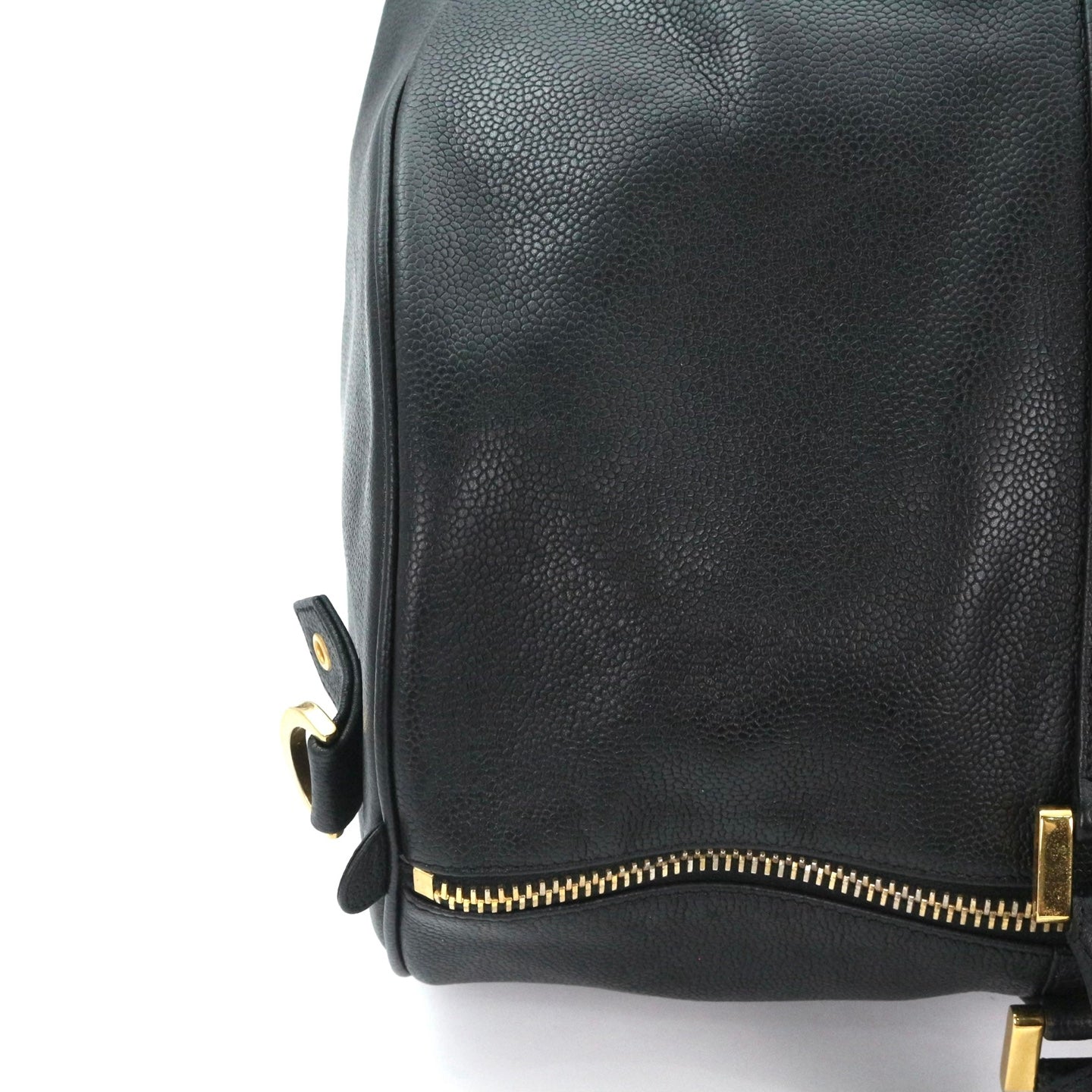 CHANEL Black Caviar Leather Boston Bag [Used]