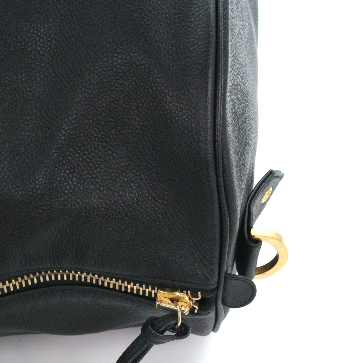 CHANEL Black Caviar Leather Boston Bag [Used]