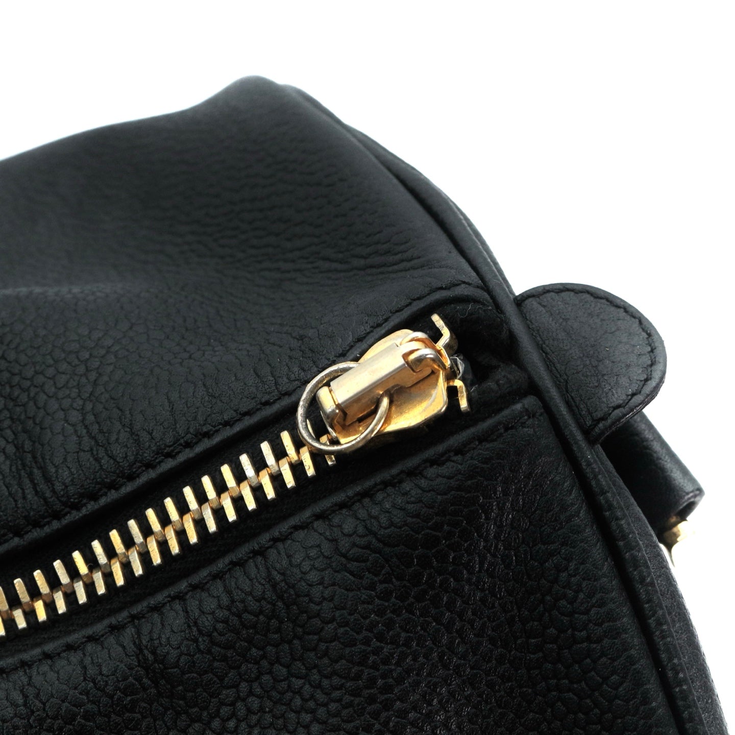 CHANEL Black Caviar Leather Boston Bag [Used]