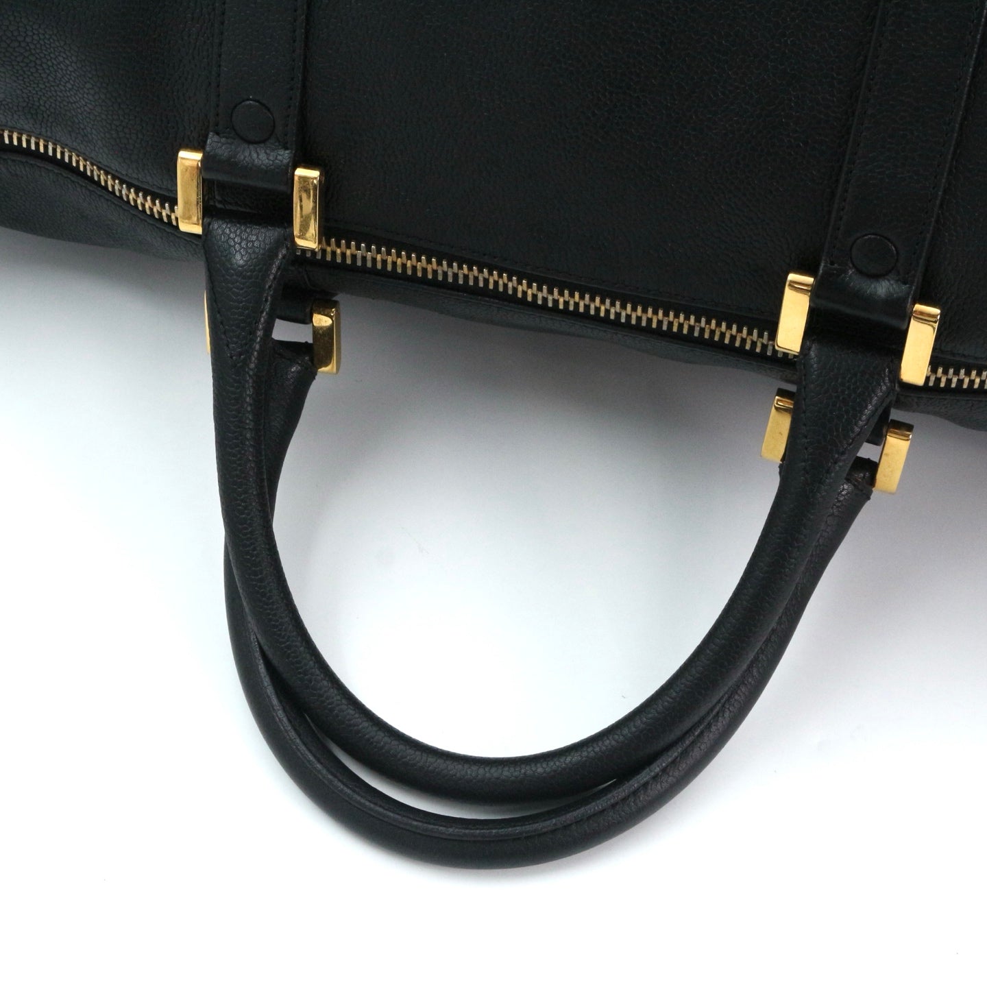 CHANEL Black Caviar Leather Boston Bag [Used]