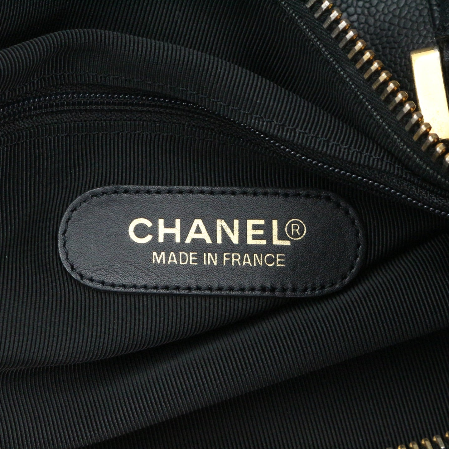 CHANEL Black Caviar Leather Boston Bag [Used]