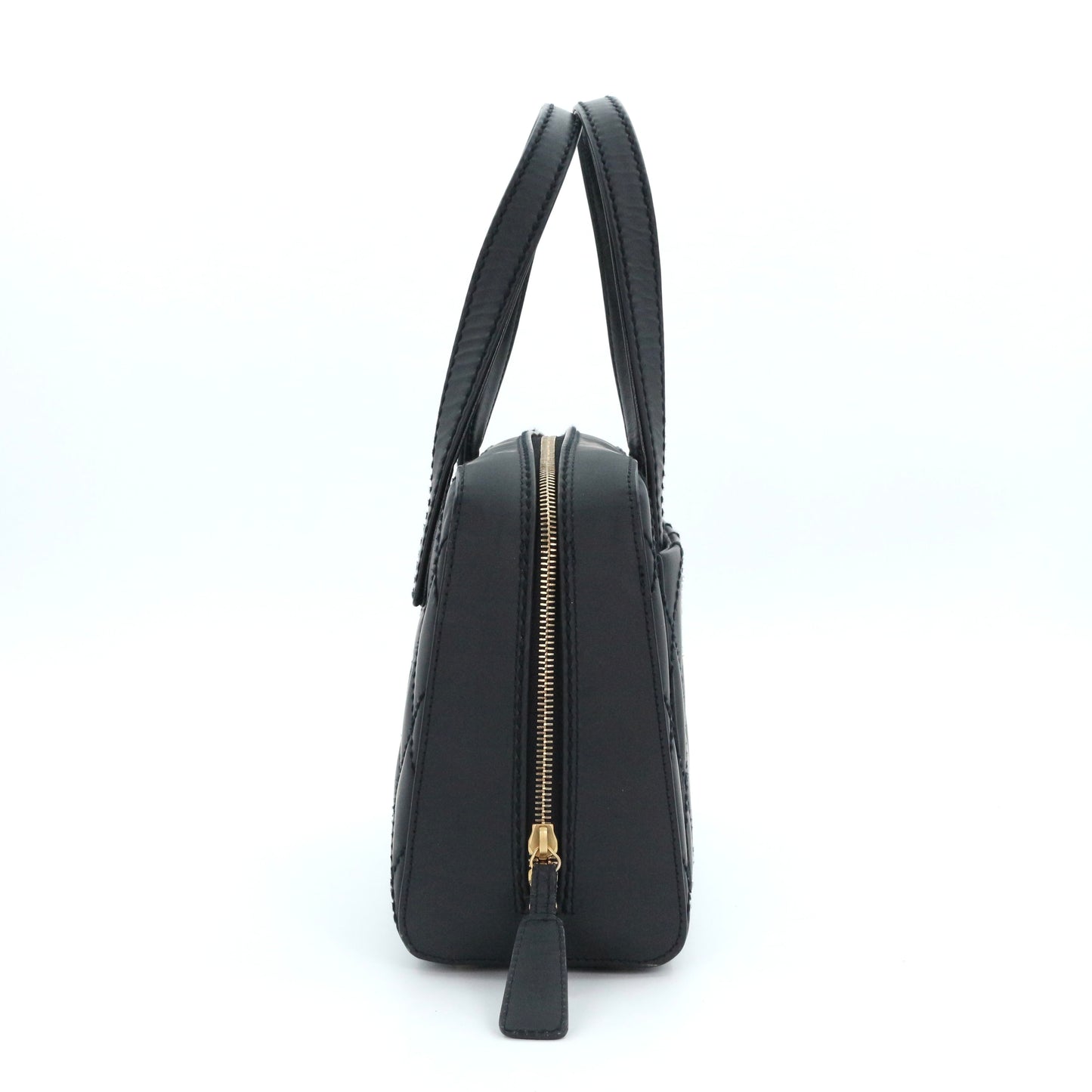 CHANEL Black Quilted Nubuck Leather Tote Bag[Used]