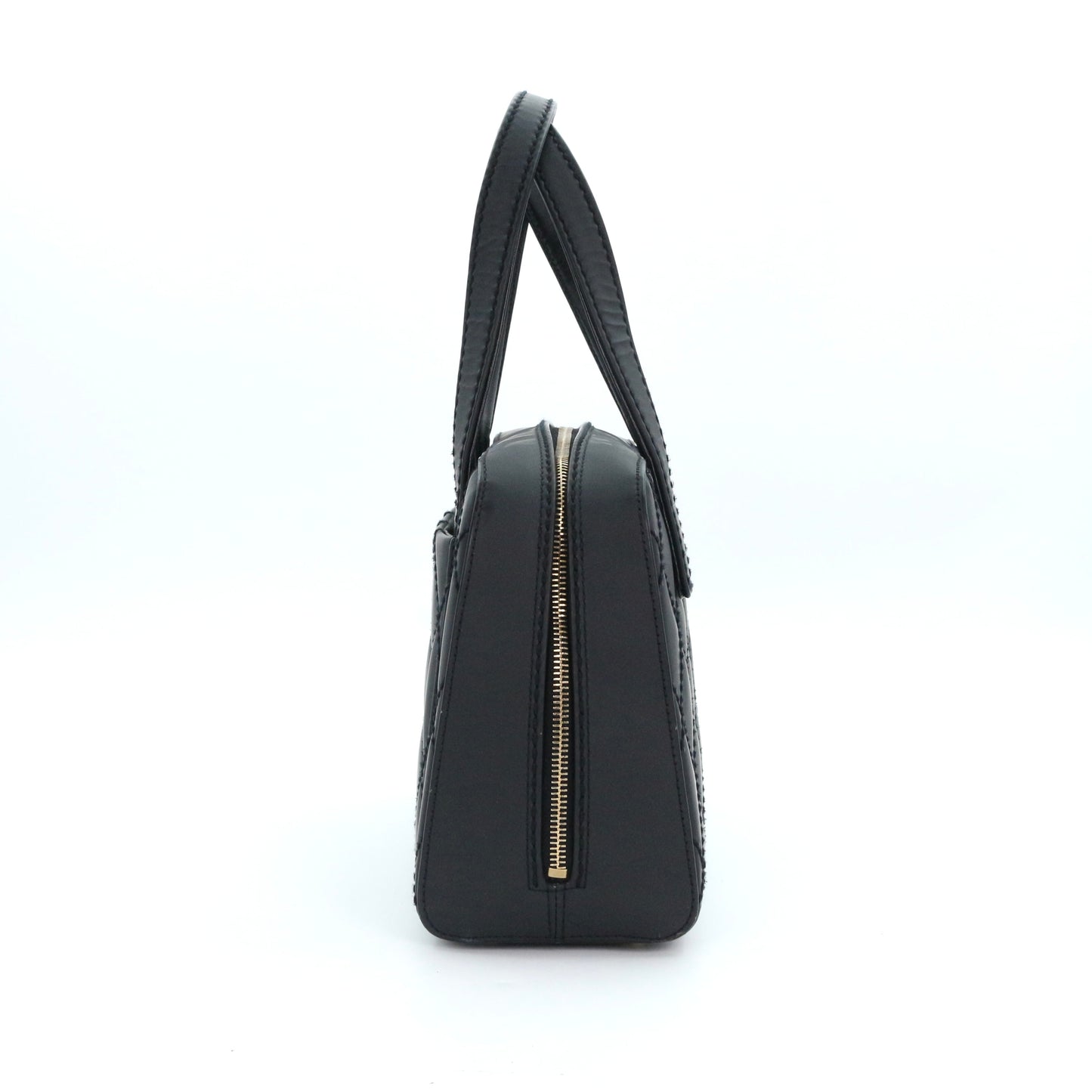 CHANEL Black Quilted Nubuck Leather Tote Bag[Used]