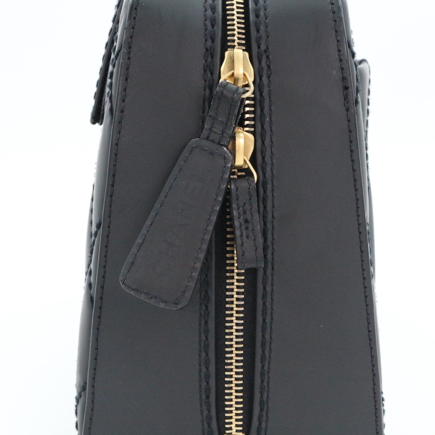 CHANEL Black Quilted Nubuck Leather Tote Bag[Used]