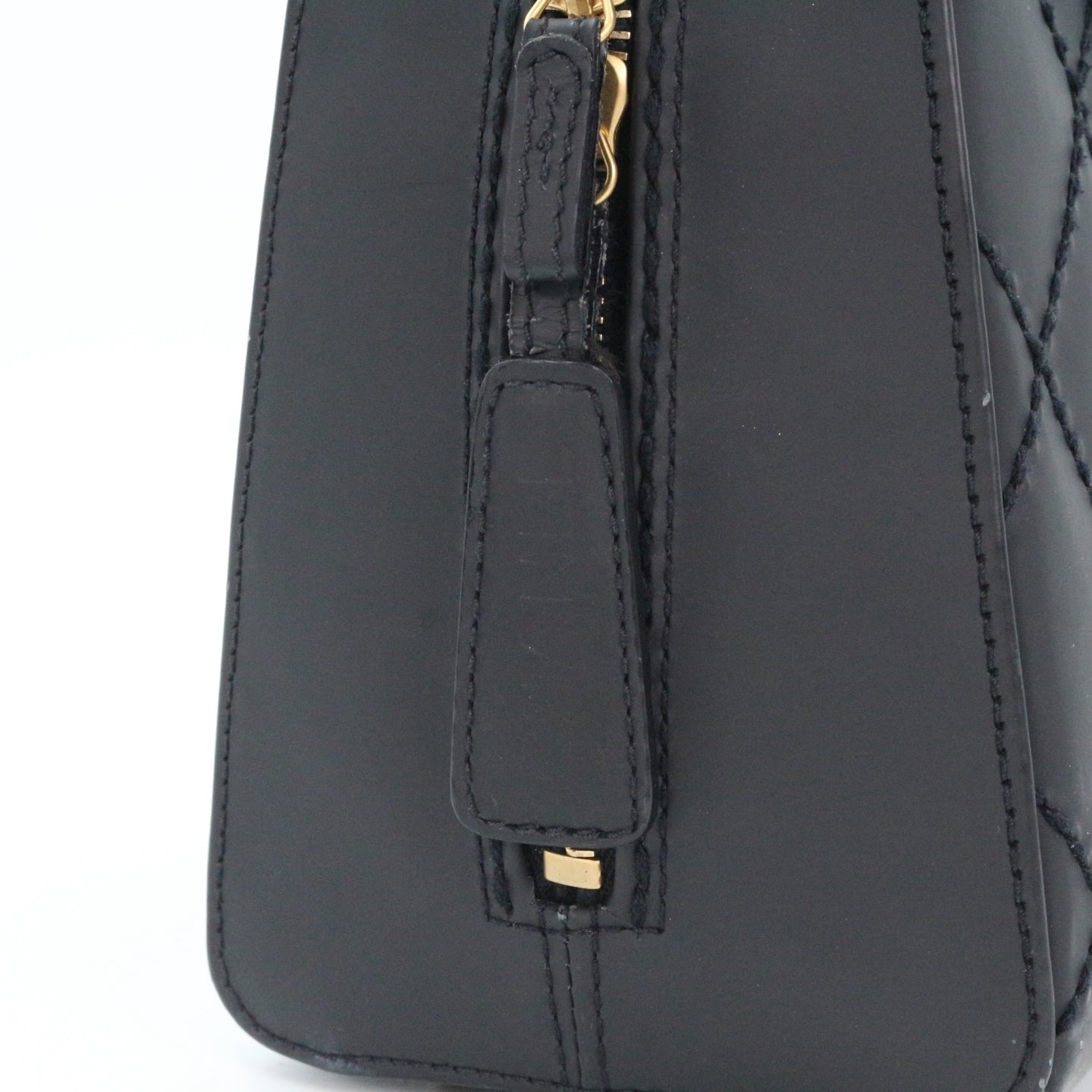 CHANEL Black Quilted Nubuck Leather Tote Bag[Used]
