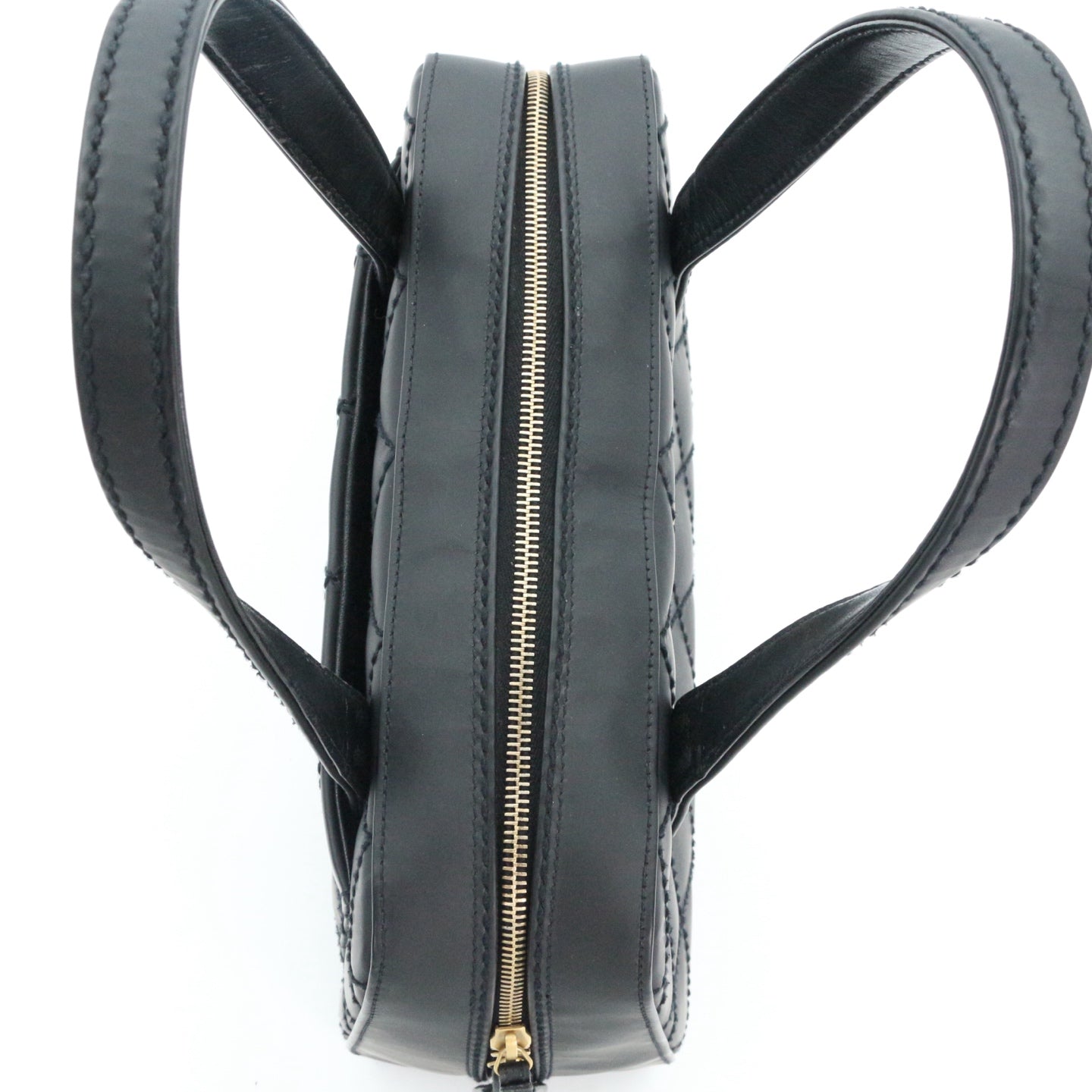 CHANEL Black Quilted Nubuck Leather Tote Bag[Used]