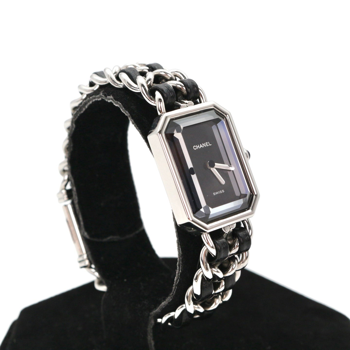 Chanel Première Black and Silver M Size Watch [Used]