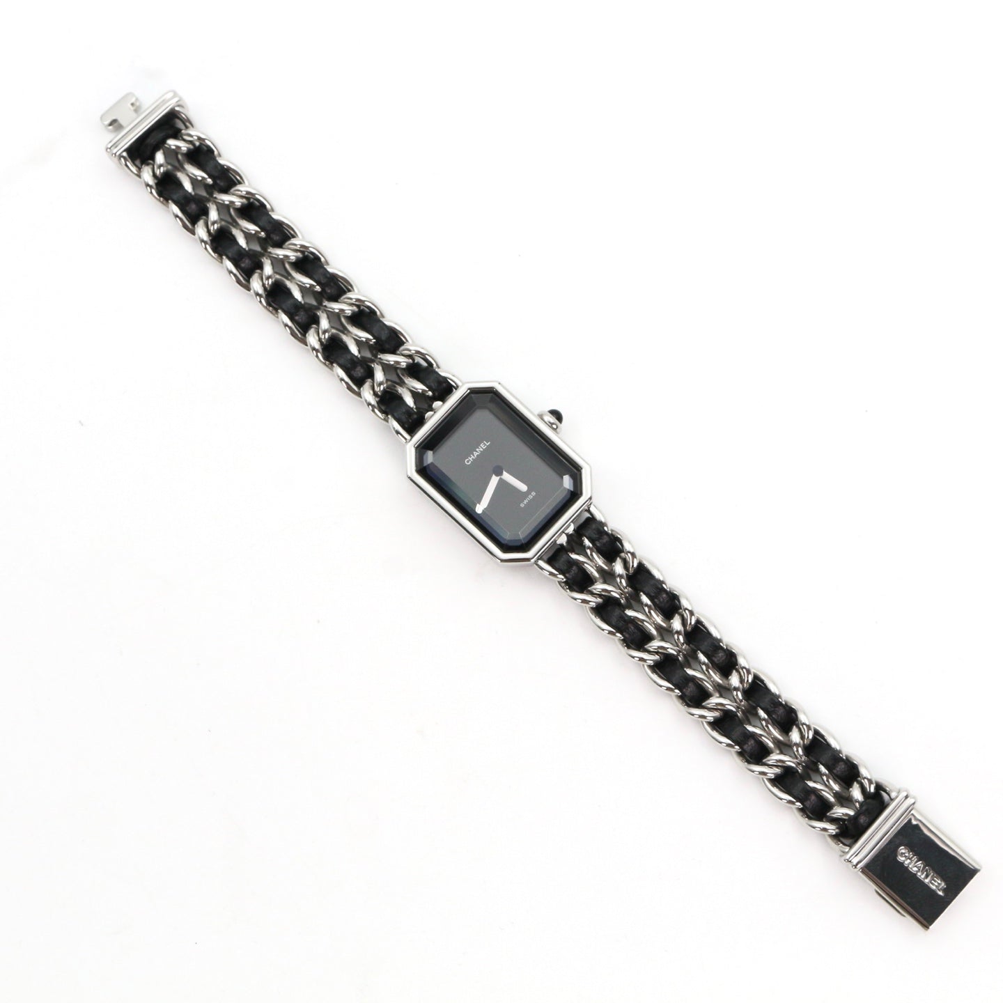 Chanel Première Black and Silver M Size Watch [Used]