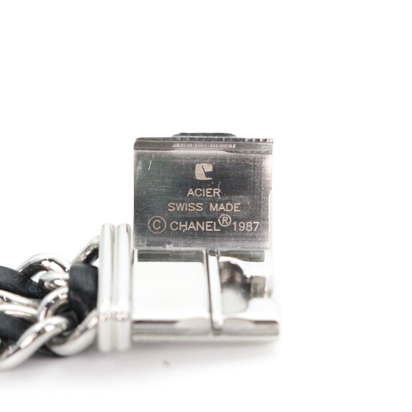 Chanel Première Black and Silver M Size Watch [Used]