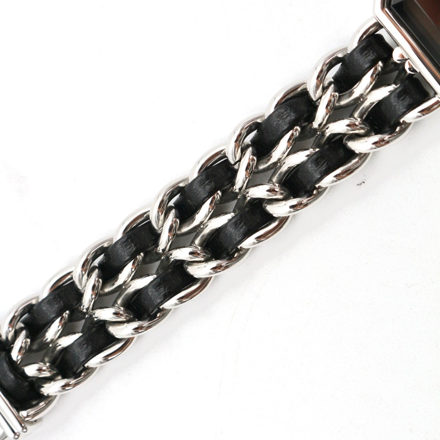 Chanel Première Black and Silver M Size Watch [Used]