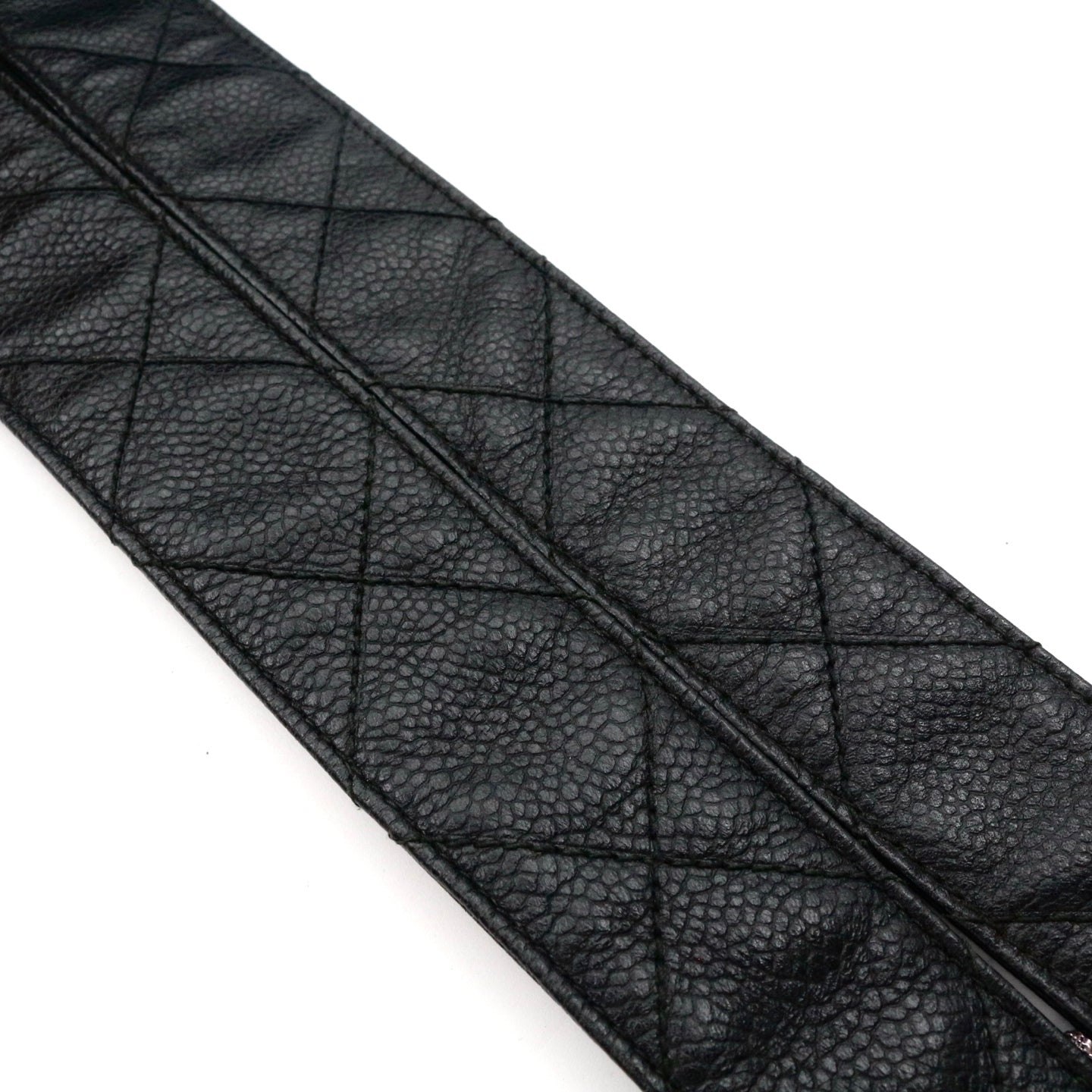 CHANEL Black Caviar Leather Box Shoulder Bag [Used]