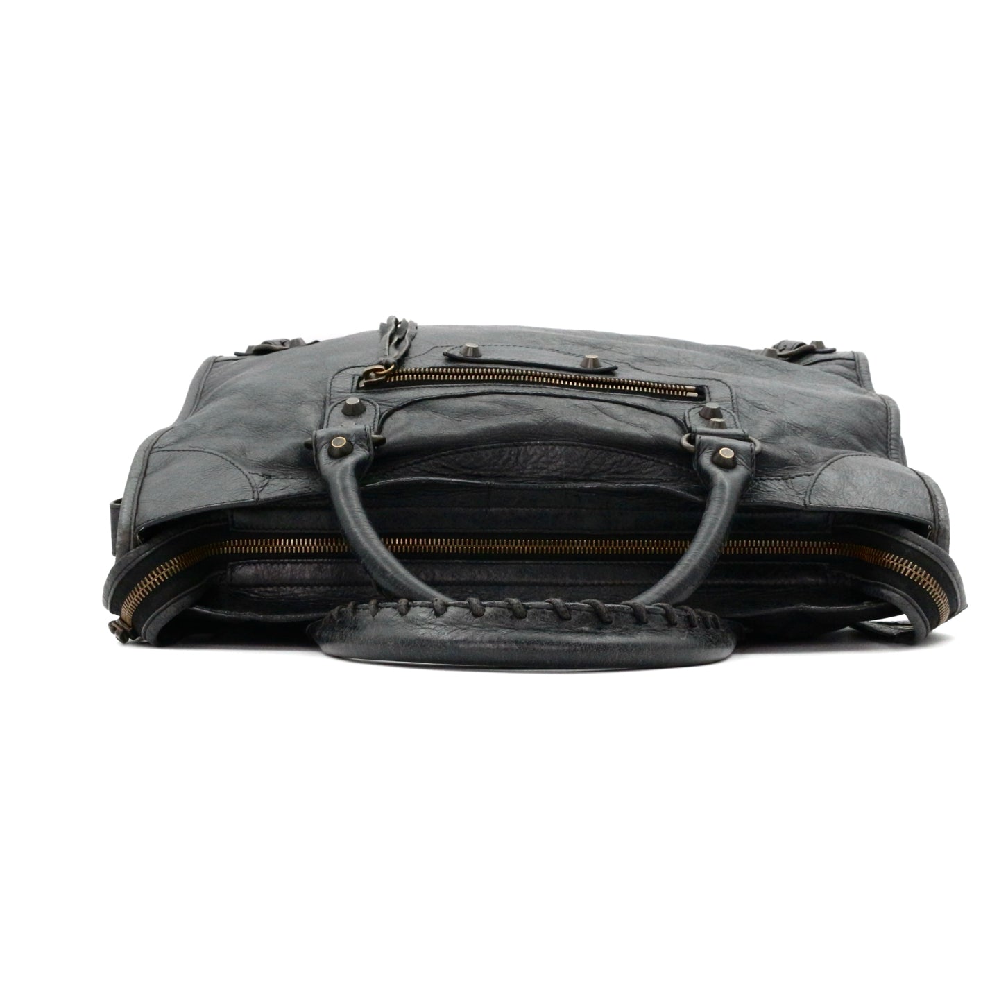 Balenciaga Black Motorcycle City Big 2Way Bag with Strap [Used]