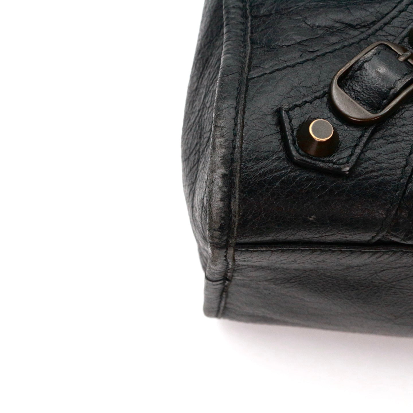 Balenciaga Black Motorcycle City Big 2Way Bag with Strap [Used]