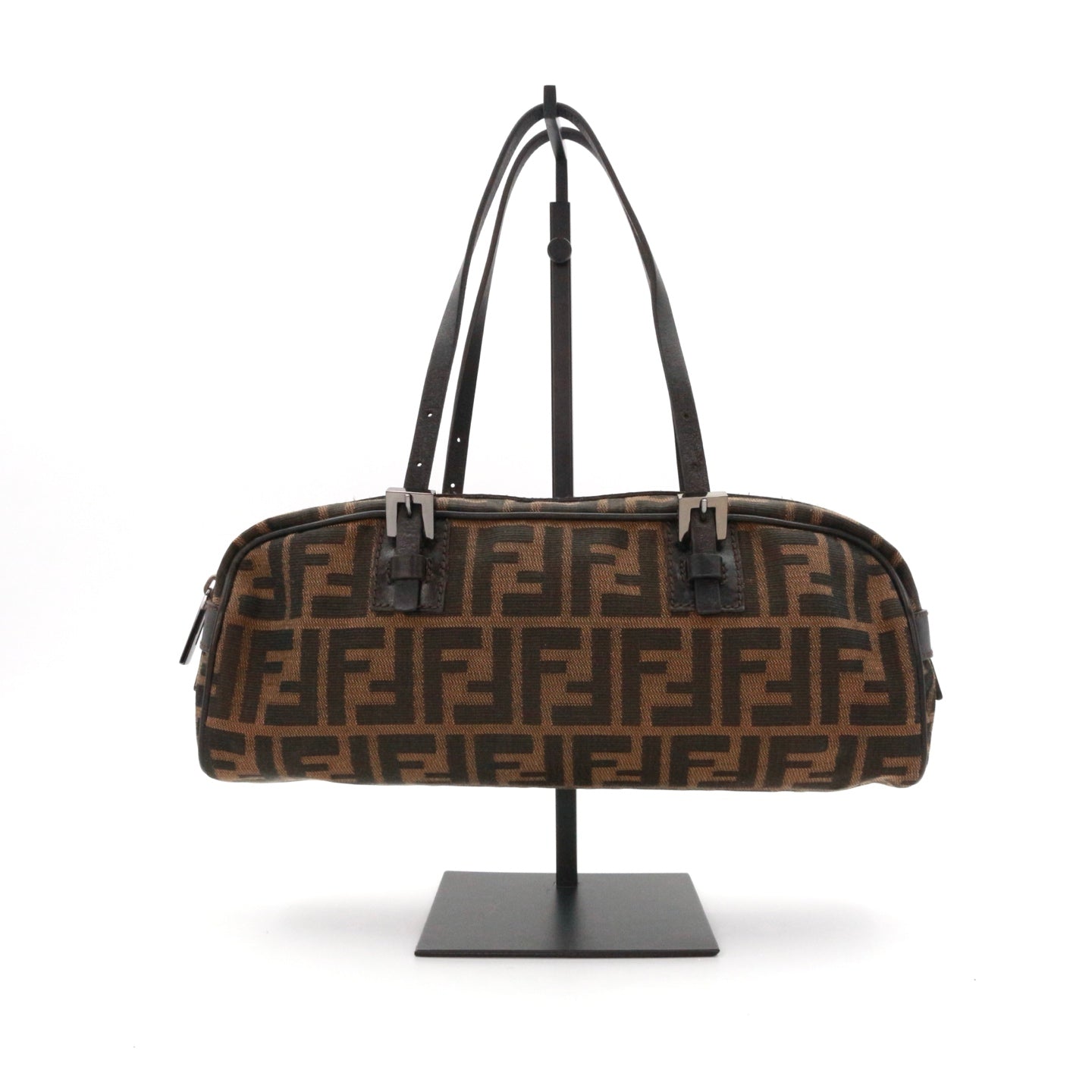 FENDI Brown Zucca Baguette Shoulder Bag [Used]