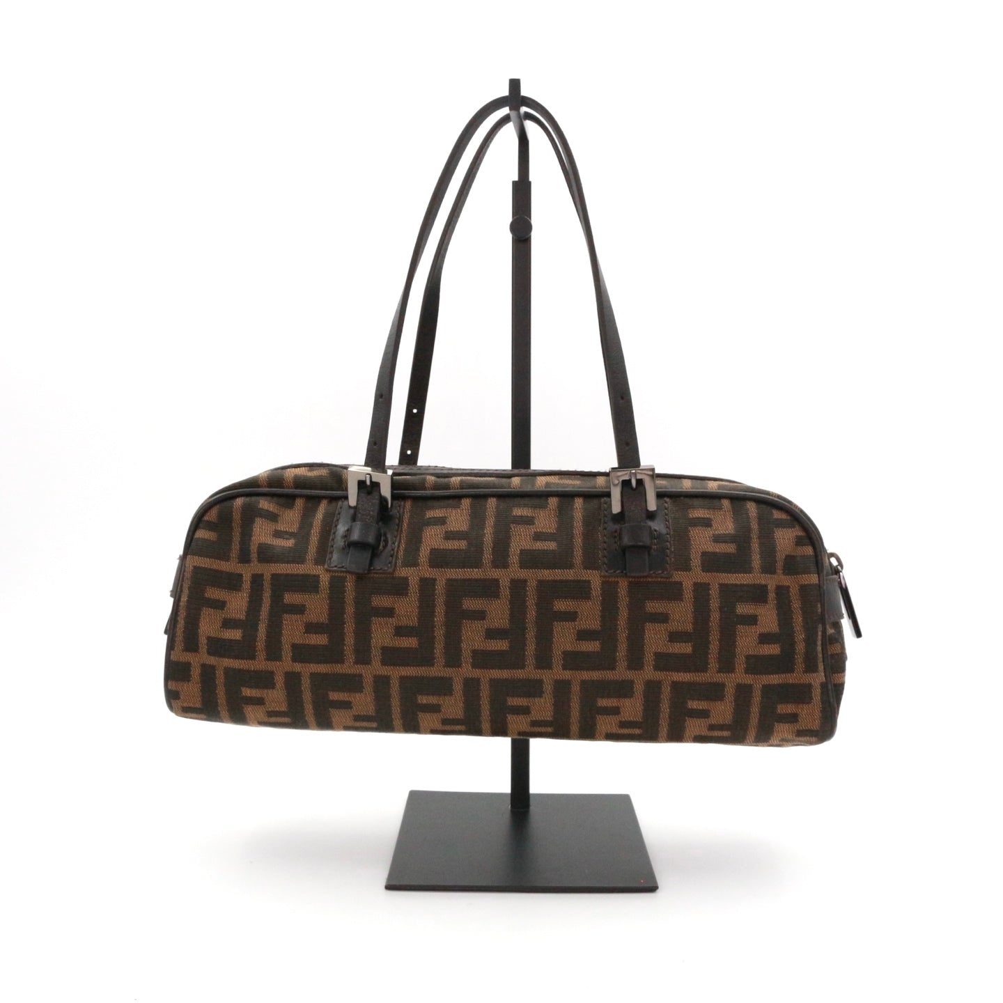 FENDI Brown Zucca Baguette Shoulder Bag [Used]