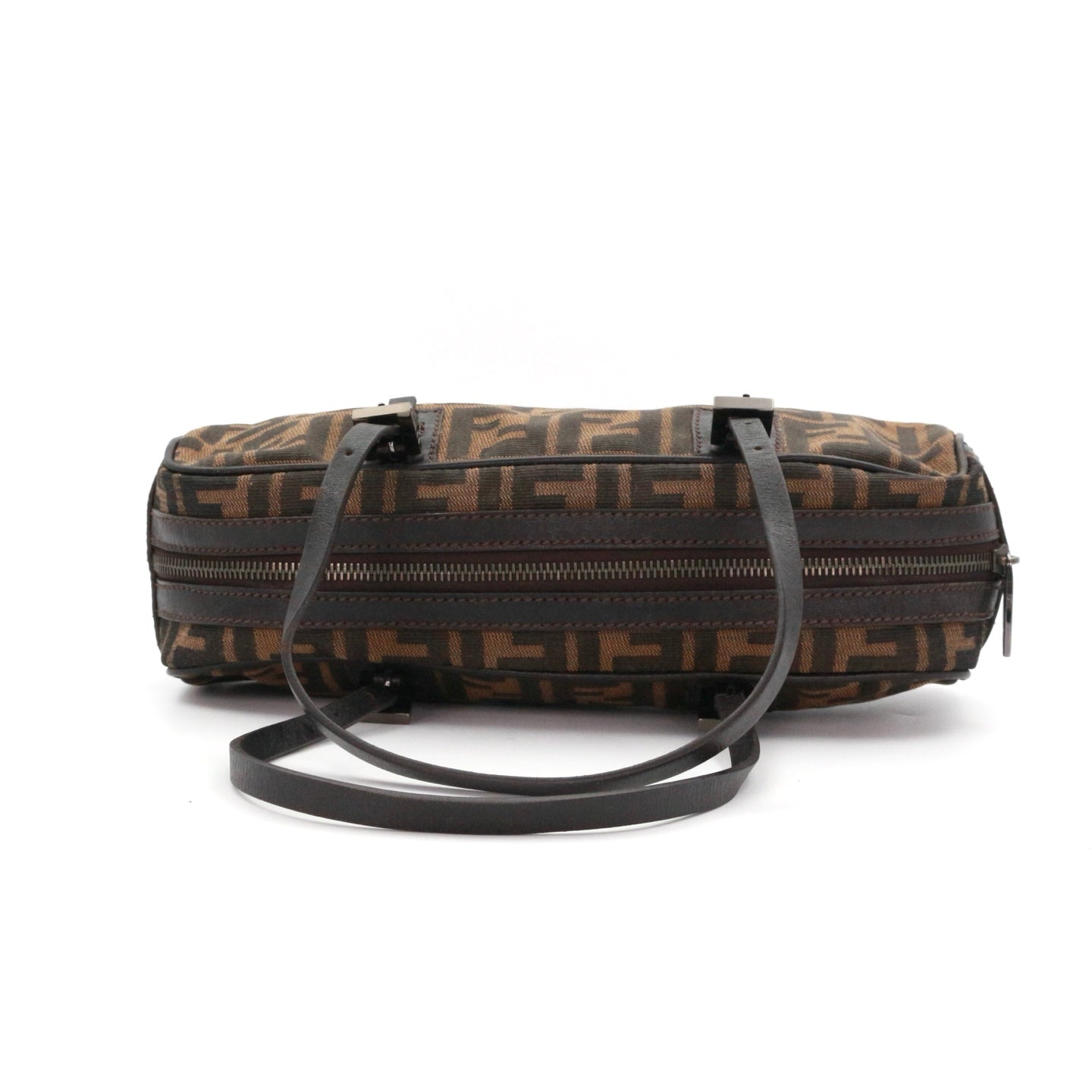 FENDI Brown Zucca Baguette Shoulder Bag [Used]