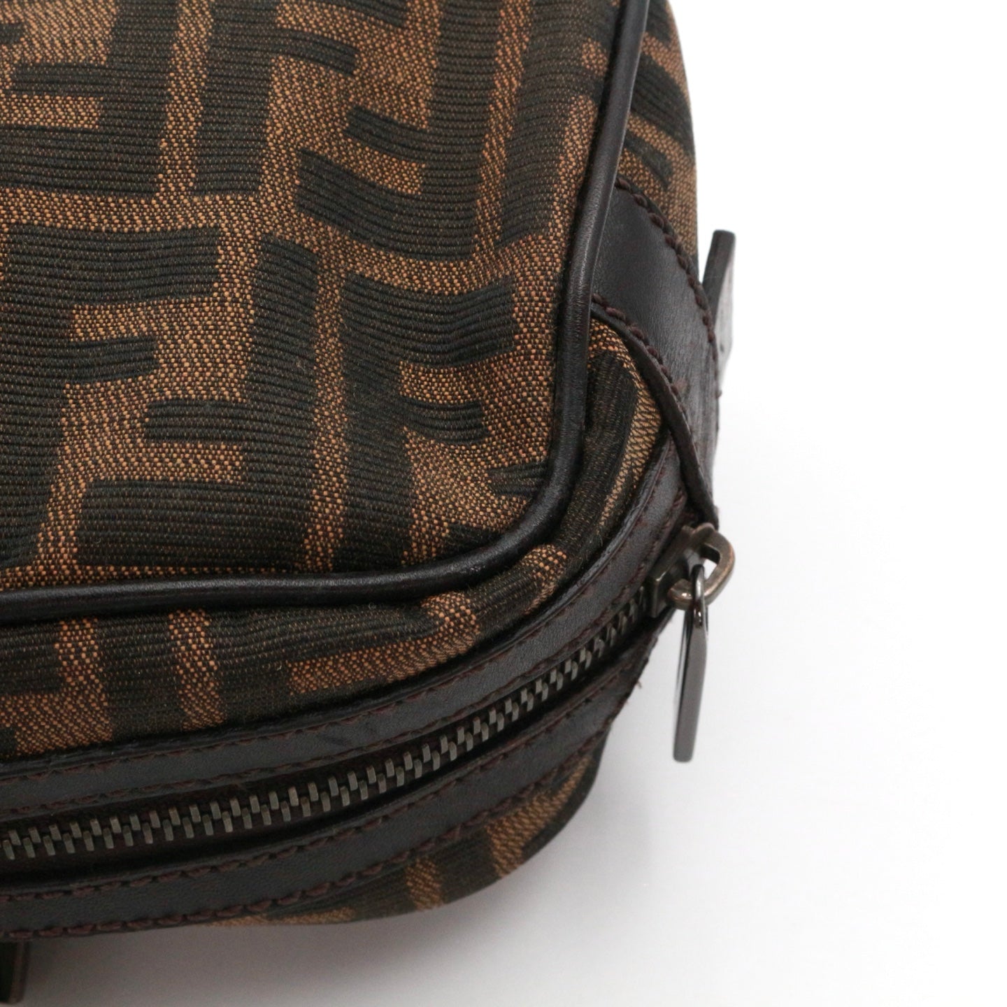 FENDI Brown Zucca Baguette Shoulder Bag [Used]