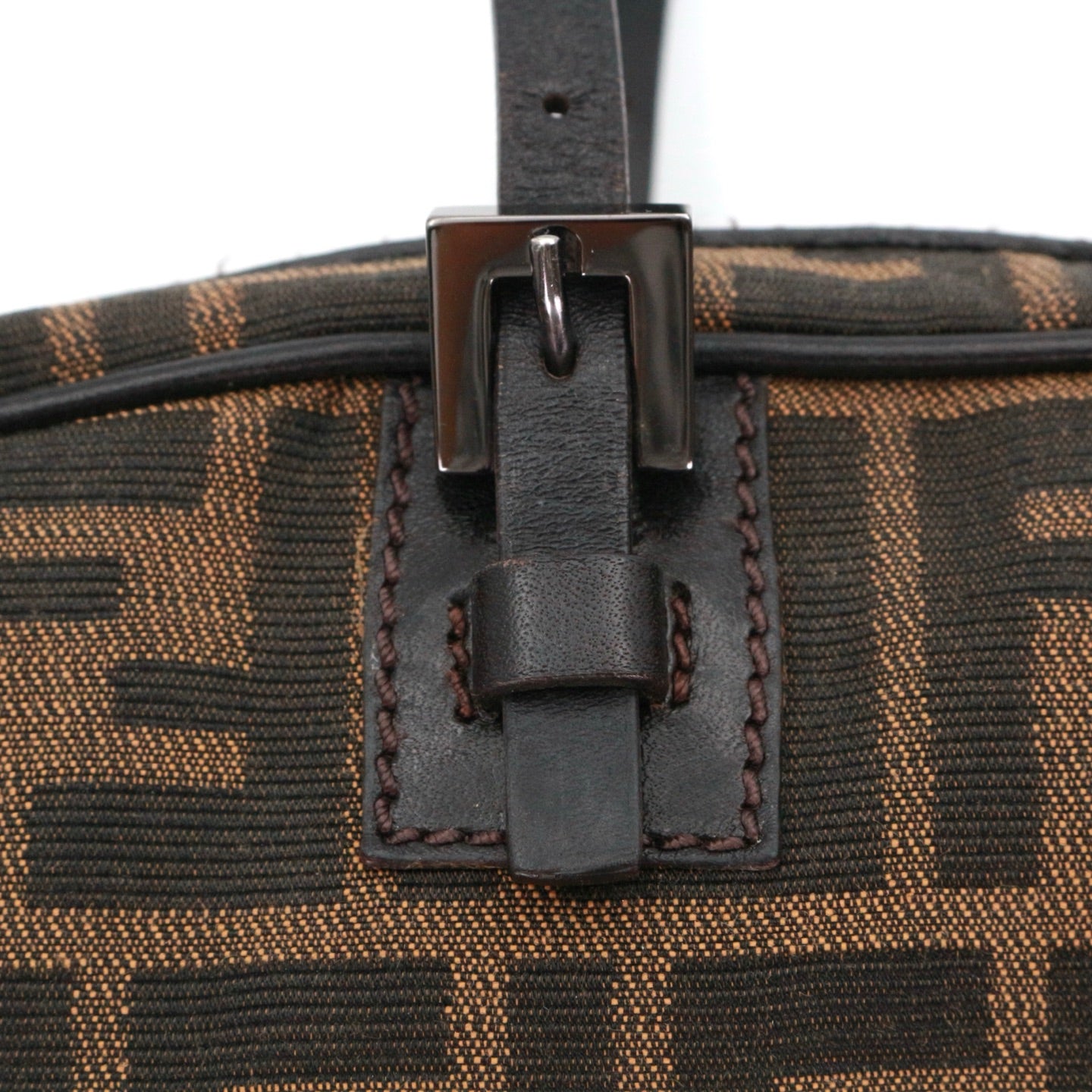 FENDI Brown Zucca Baguette Shoulder Bag [Used]