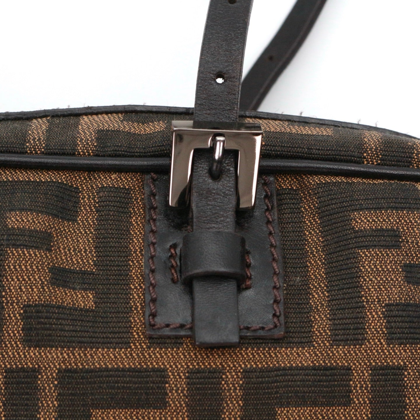 FENDI Brown Zucca Baguette Shoulder Bag [Used]