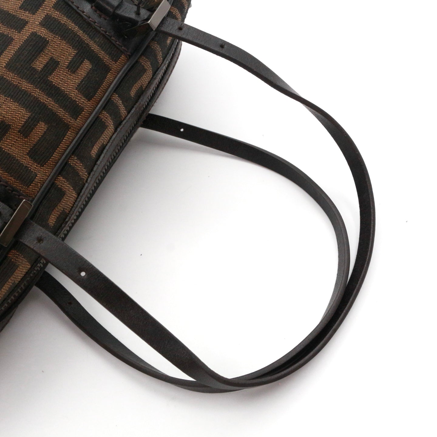 FENDI Brown Zucca Baguette Shoulder Bag [Used]