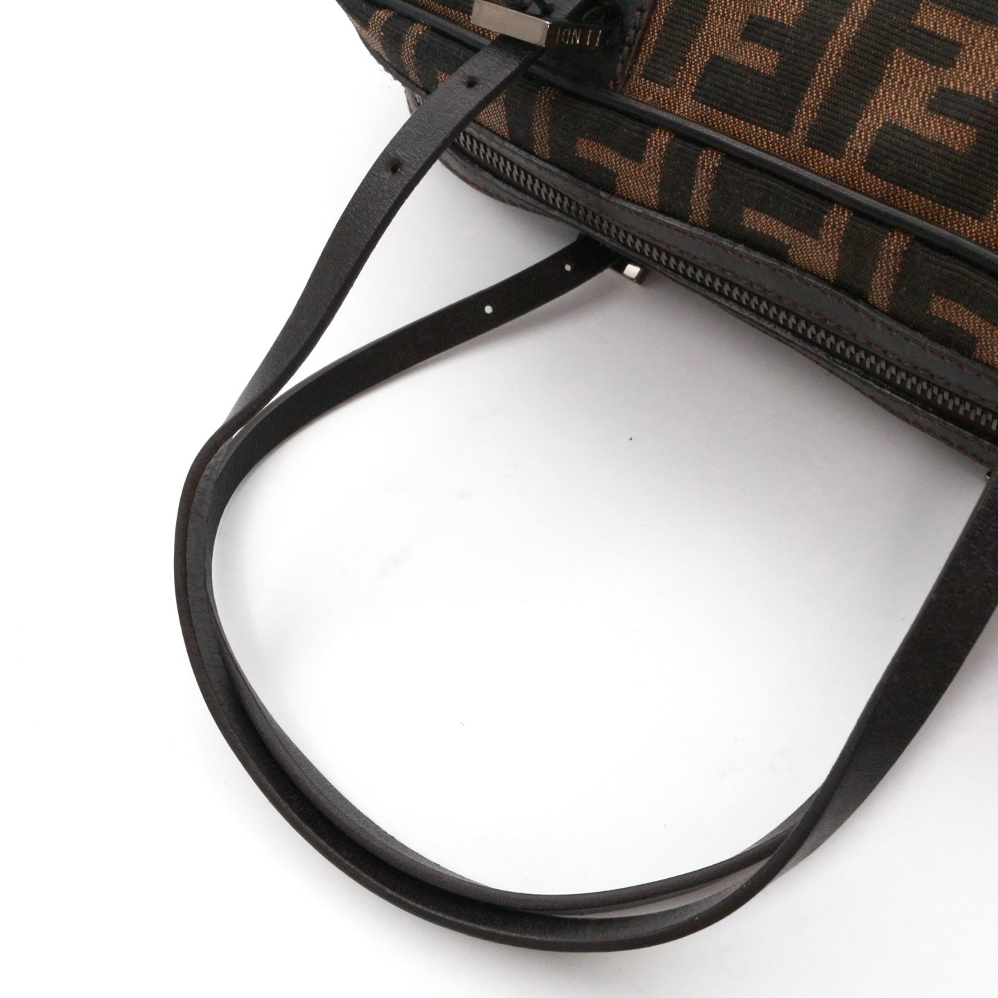 FENDI Brown Zucca Baguette Shoulder Bag [Used]