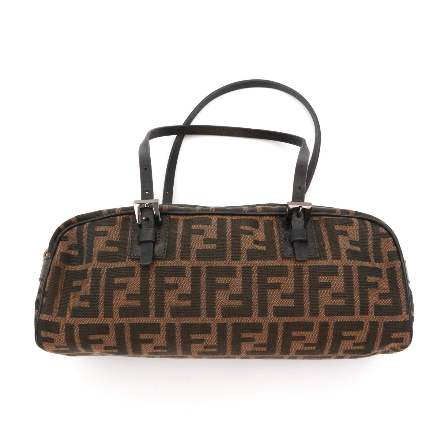 FENDI Brown Zucca Baguette Shoulder Bag [Used]