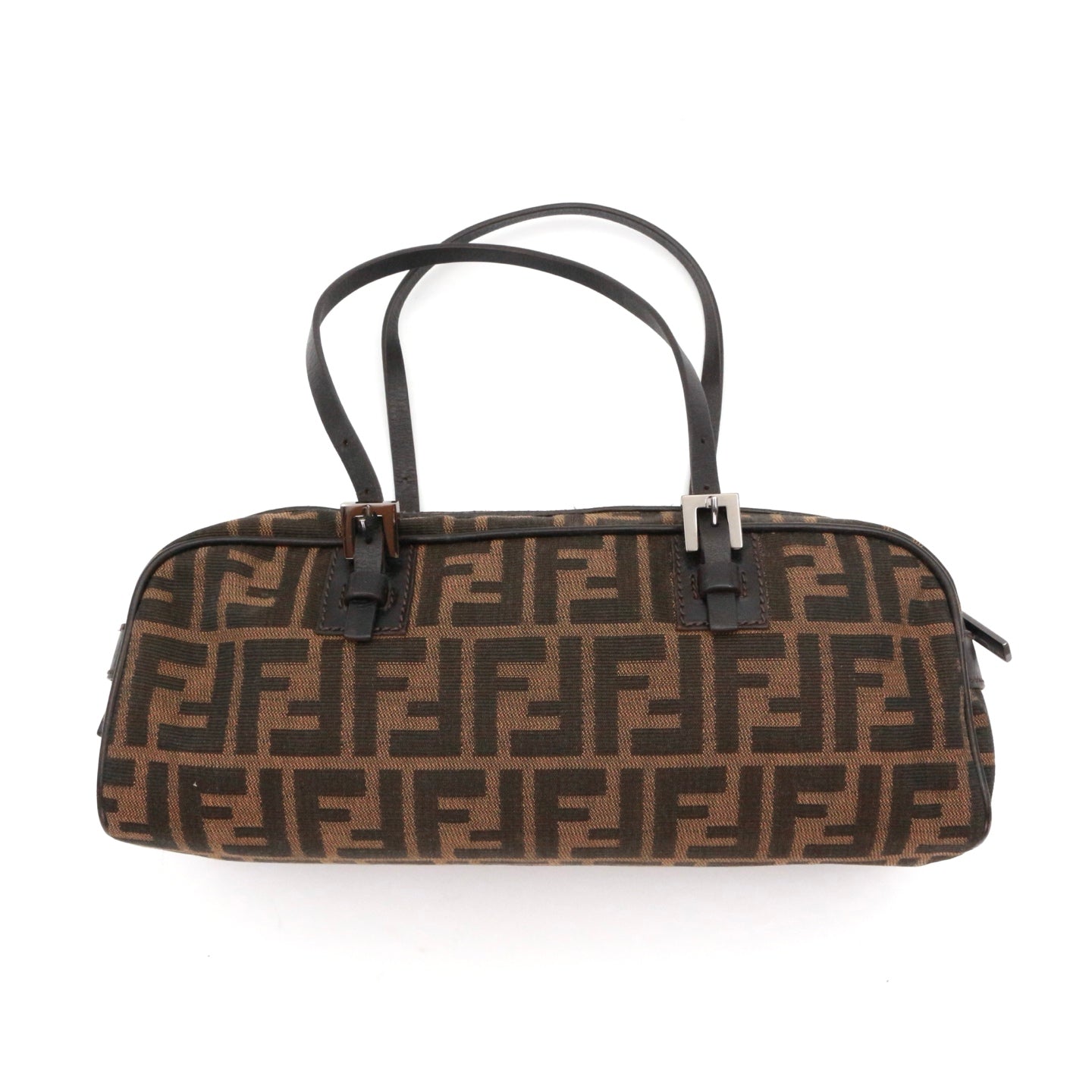 FENDI Brown Zucca Baguette Shoulder Bag [Used]