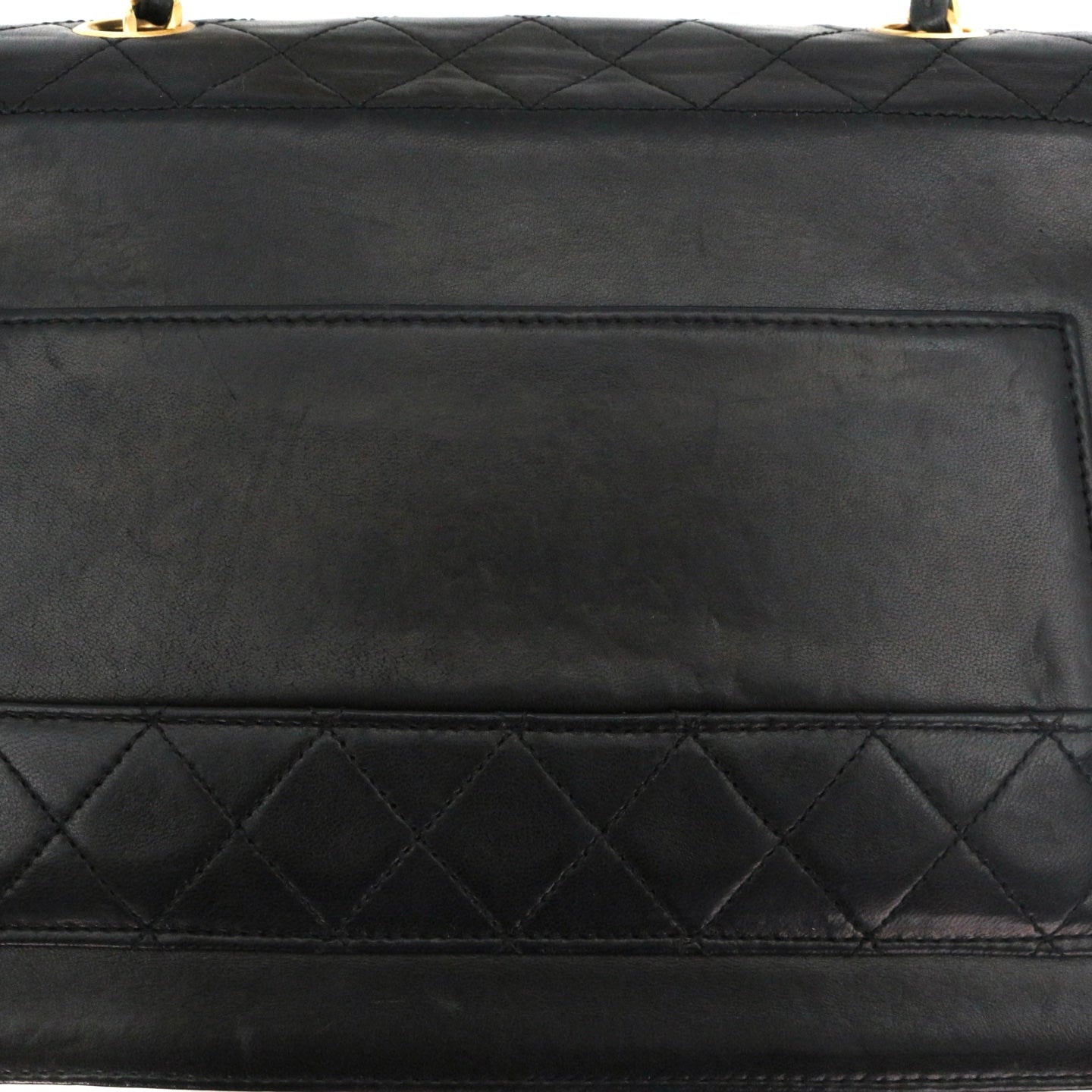 CHANEL Black Lambskin Quilted 2.55 Kelly-Style Chain Shoulder Bag with Card Holder [Used]