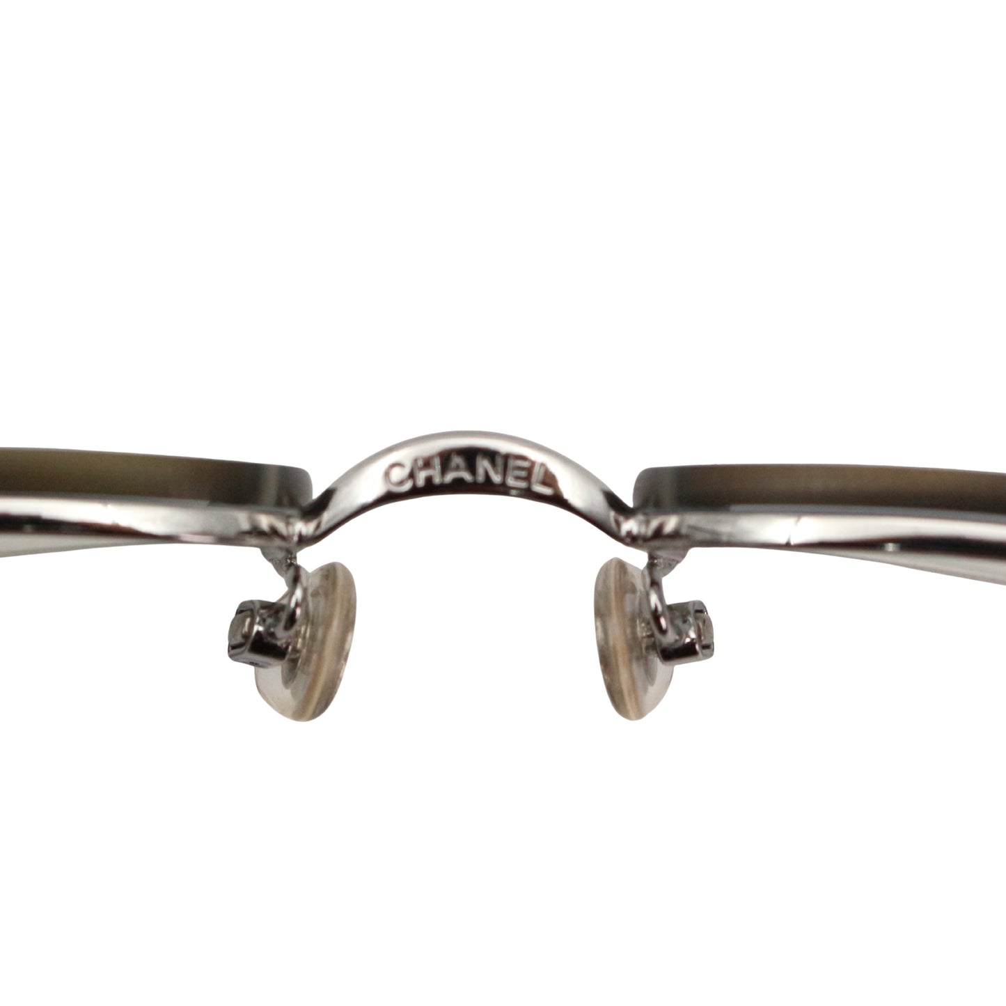 CHANEL Blue Gradient Rimless CC Logo Y2K Sunglasses [Used]