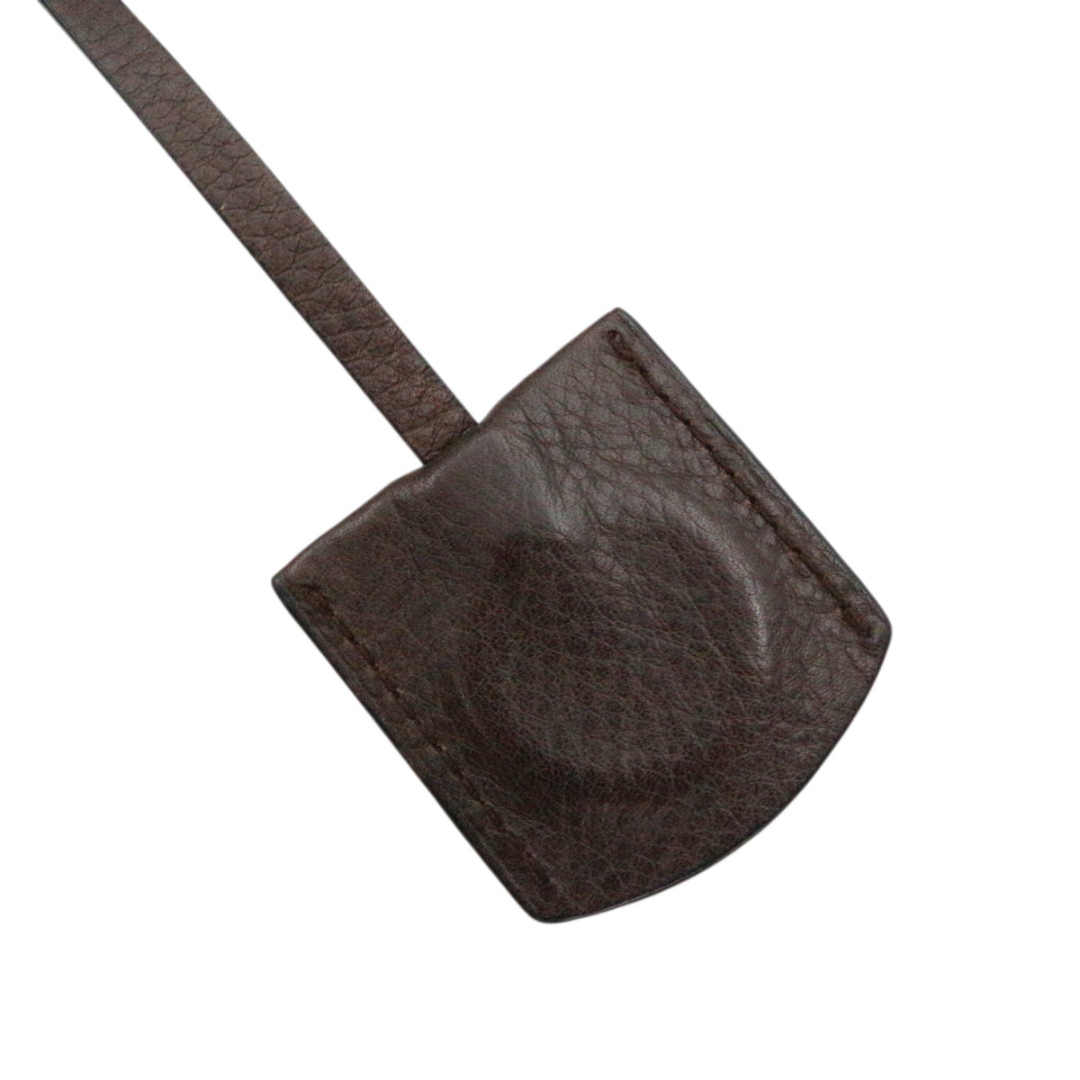 LOEWE Ebony Brown Leather Logo Tote Bag [Used]