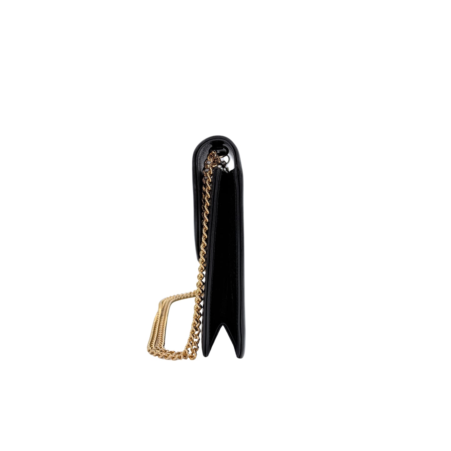 DIOR Black Box Calfskin Vintage Chain Flap Shoulder Bag [Used]