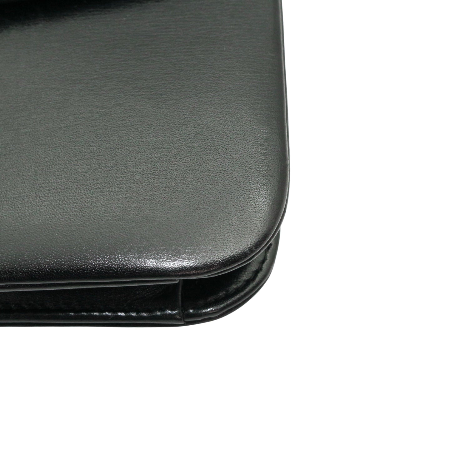 DIOR Black Box Calfskin Vintage Chain Flap Shoulder Bag [Used]