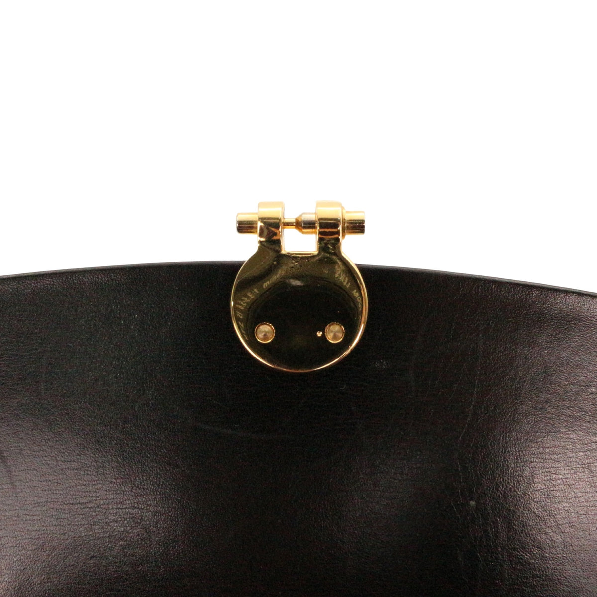 DIOR Black Box Calfskin Vintage Chain Flap Shoulder Bag [Used]