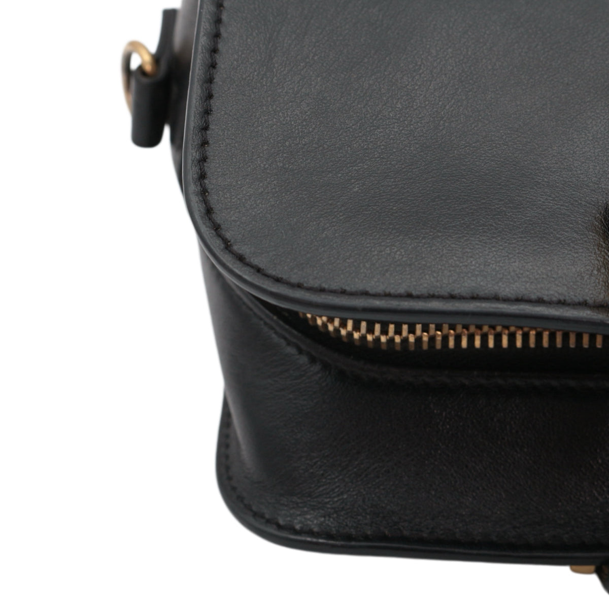 SAINT LAURENT Black Leather Baby Cabas 2-Way Bag [Used]