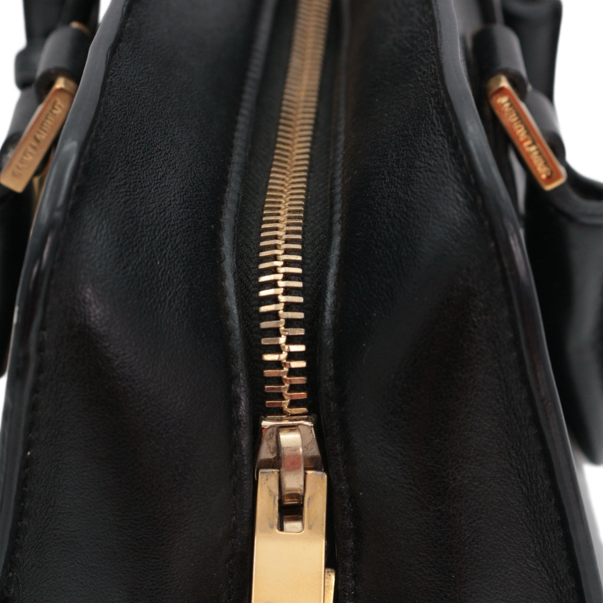 SAINT LAURENT Black Leather Baby Cabas 2-Way Bag [Used]