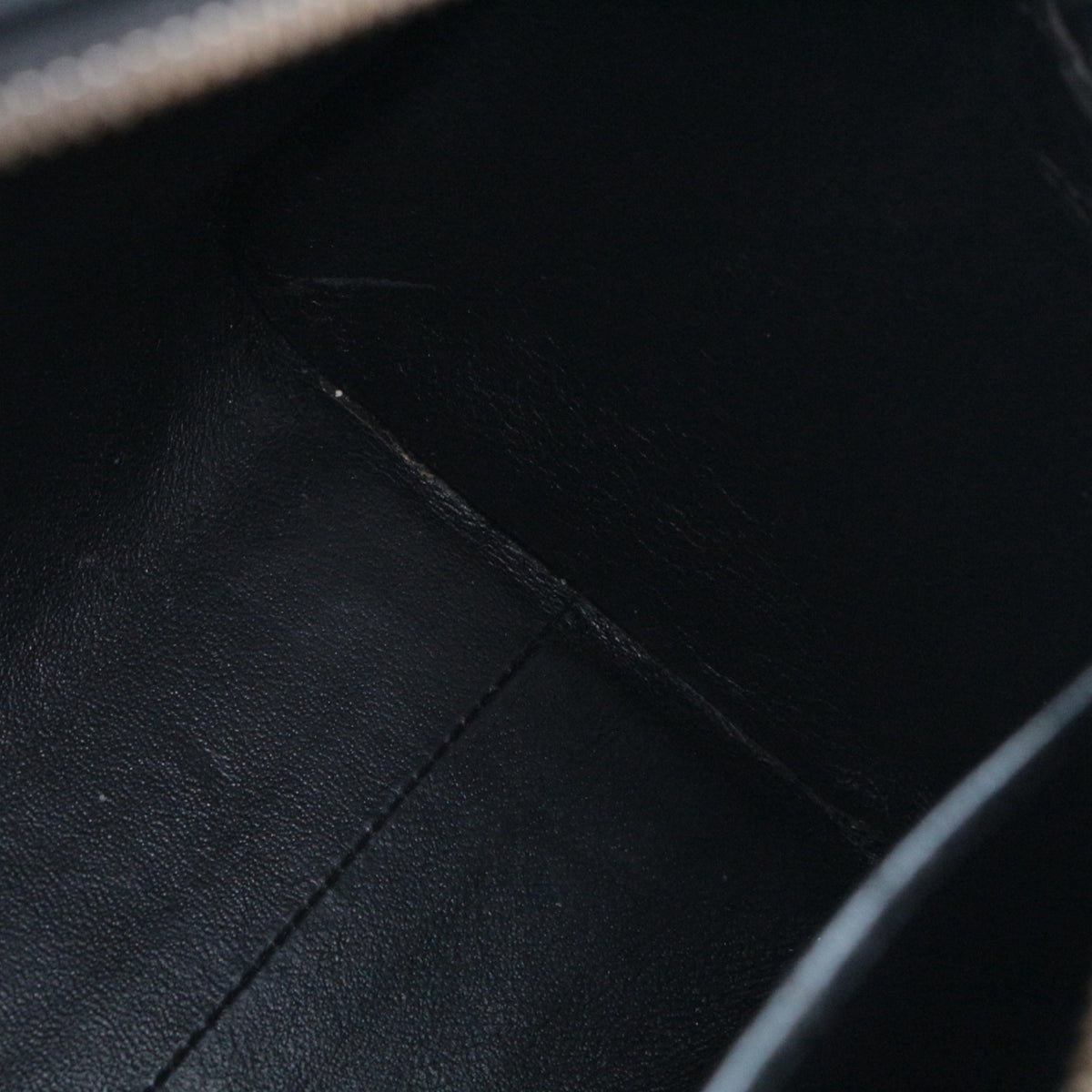 SAINT LAURENT Black Leather Baby Cabas 2-Way Bag [Used]